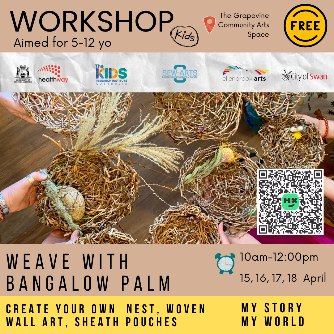 My Story, My World: Weave with Bangalow Palm Workshop for Kids (5-12yrs) 