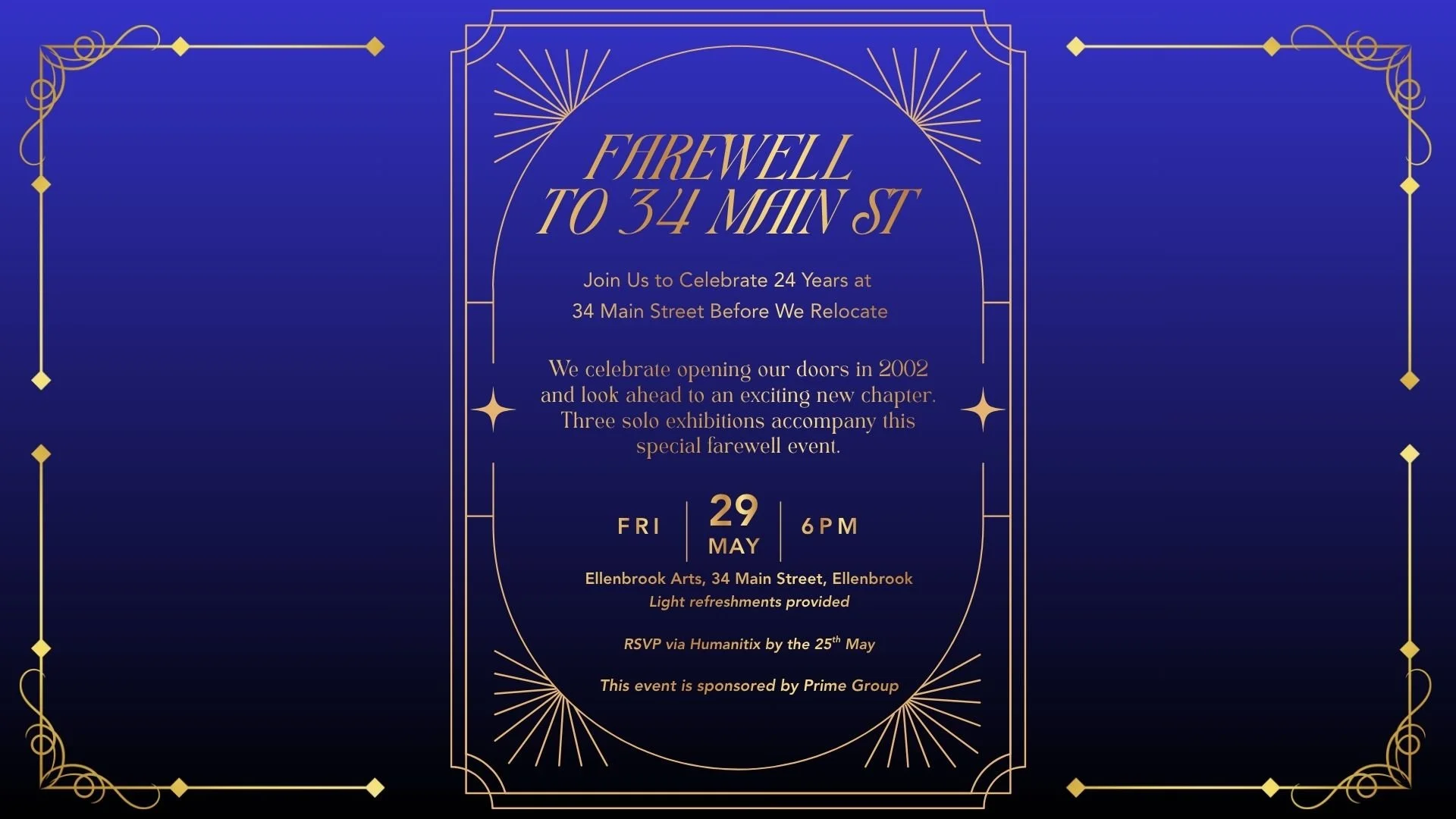 Farewell Party &amp; Triple Exhibition Opening