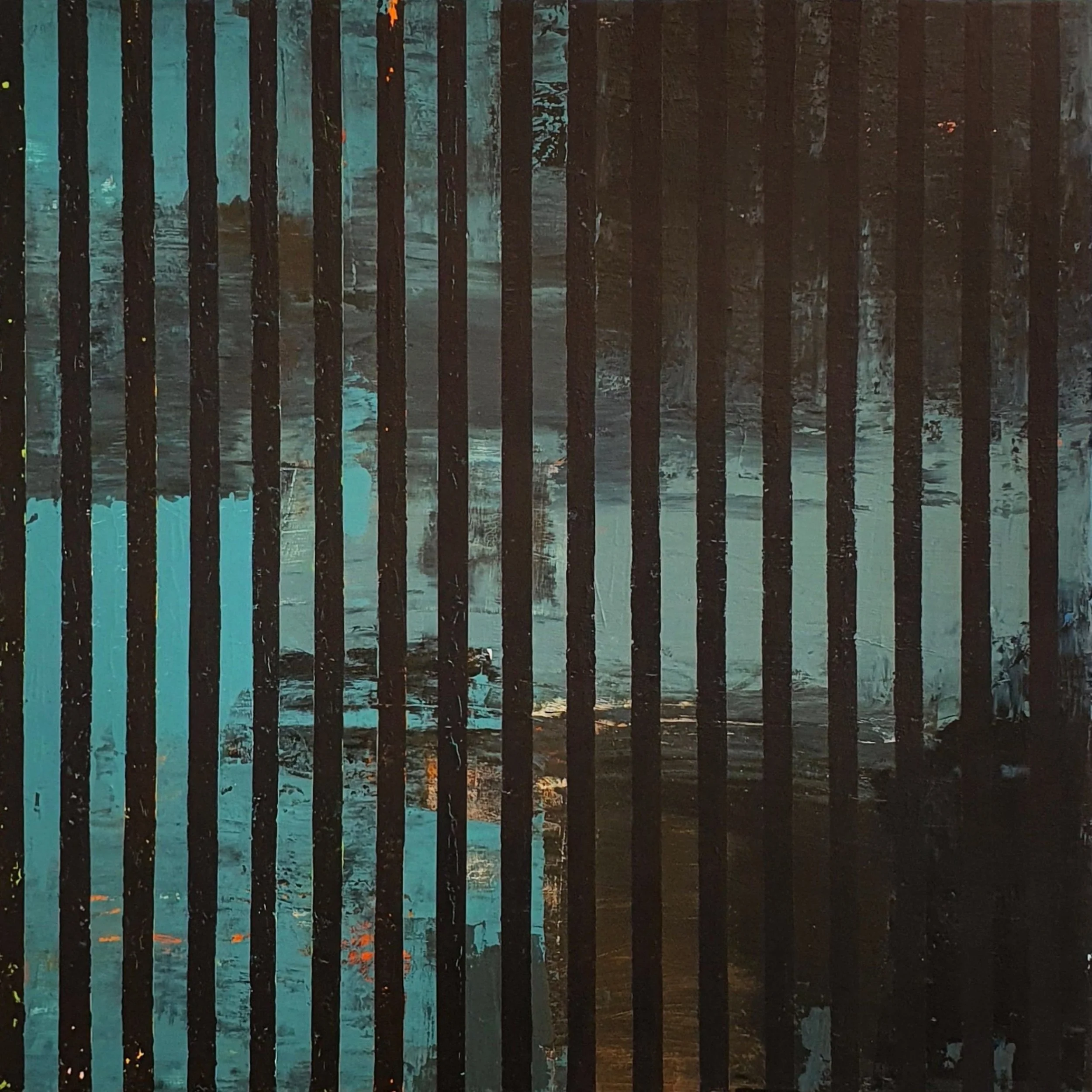 Ric Burkitt, The edge of almost, 2025, acrylic.