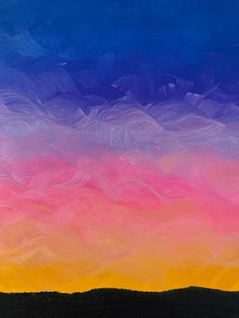 Moody Sun Over the Scarp by Sherrill Richardson 