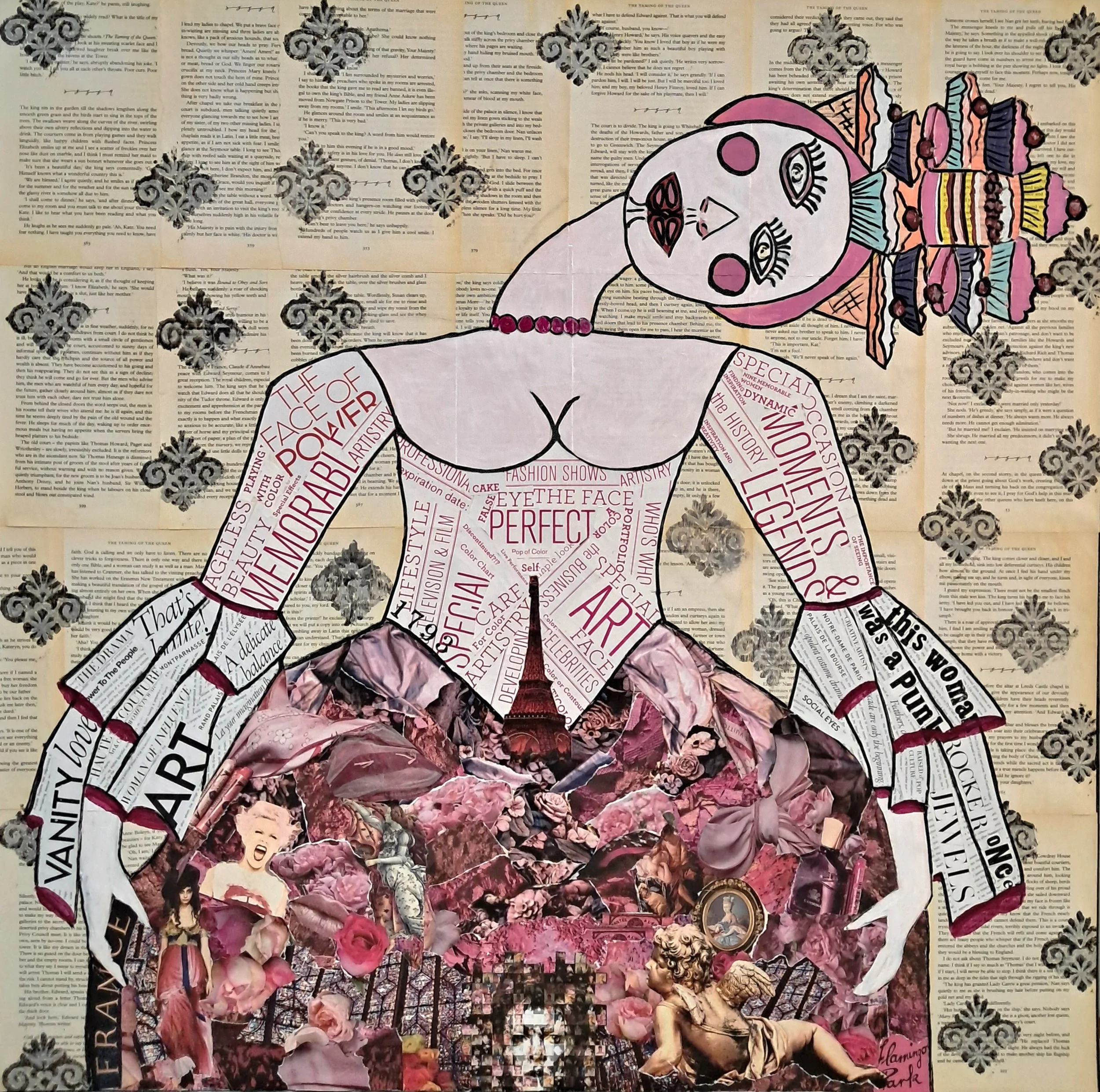 Josephine Duval, Let them eat cake, 2025, mixed media. 