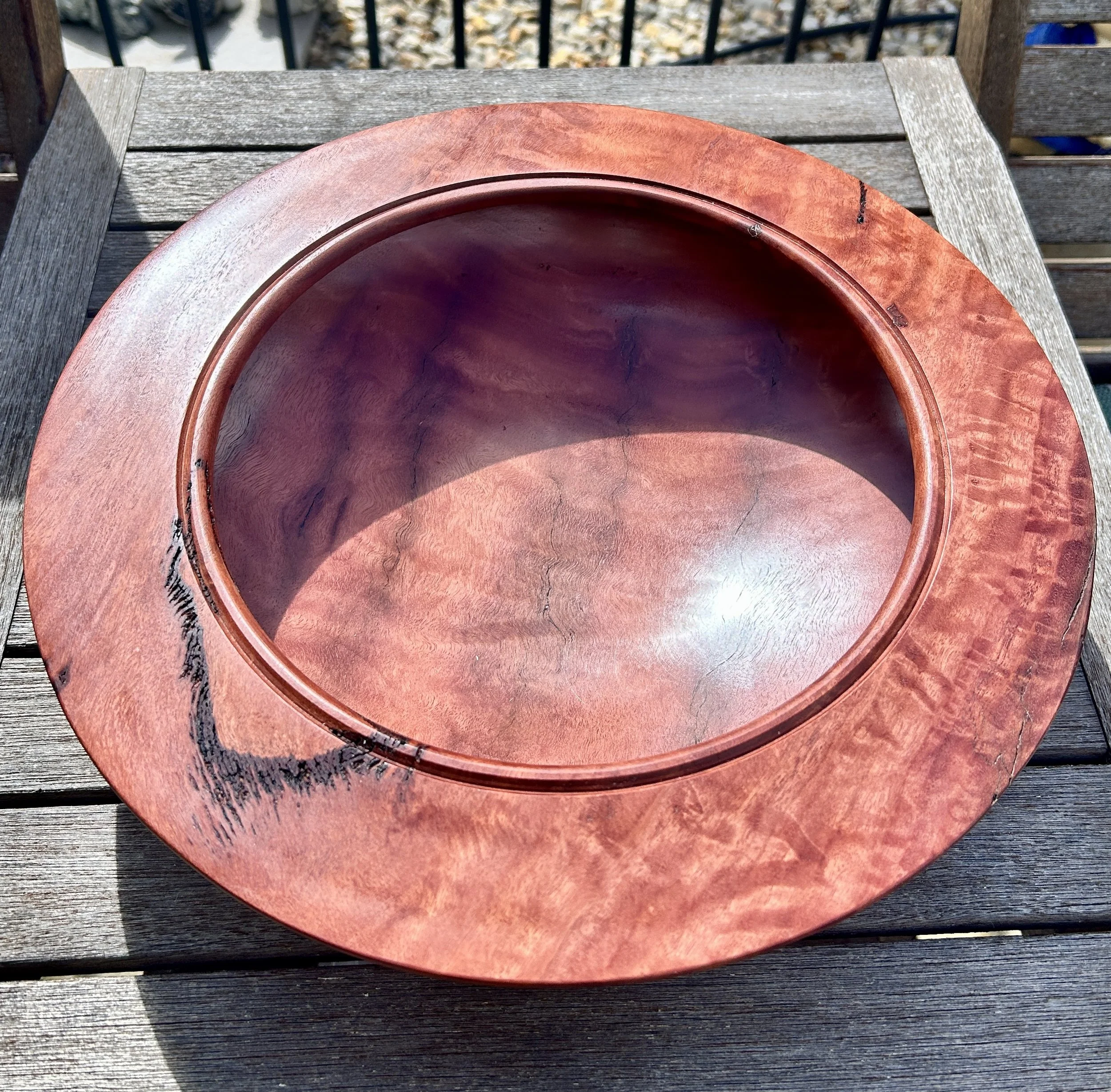 Martin Burke, Swan Valley jarrah bowl, 2025, wood, 7.8x34x34cm
