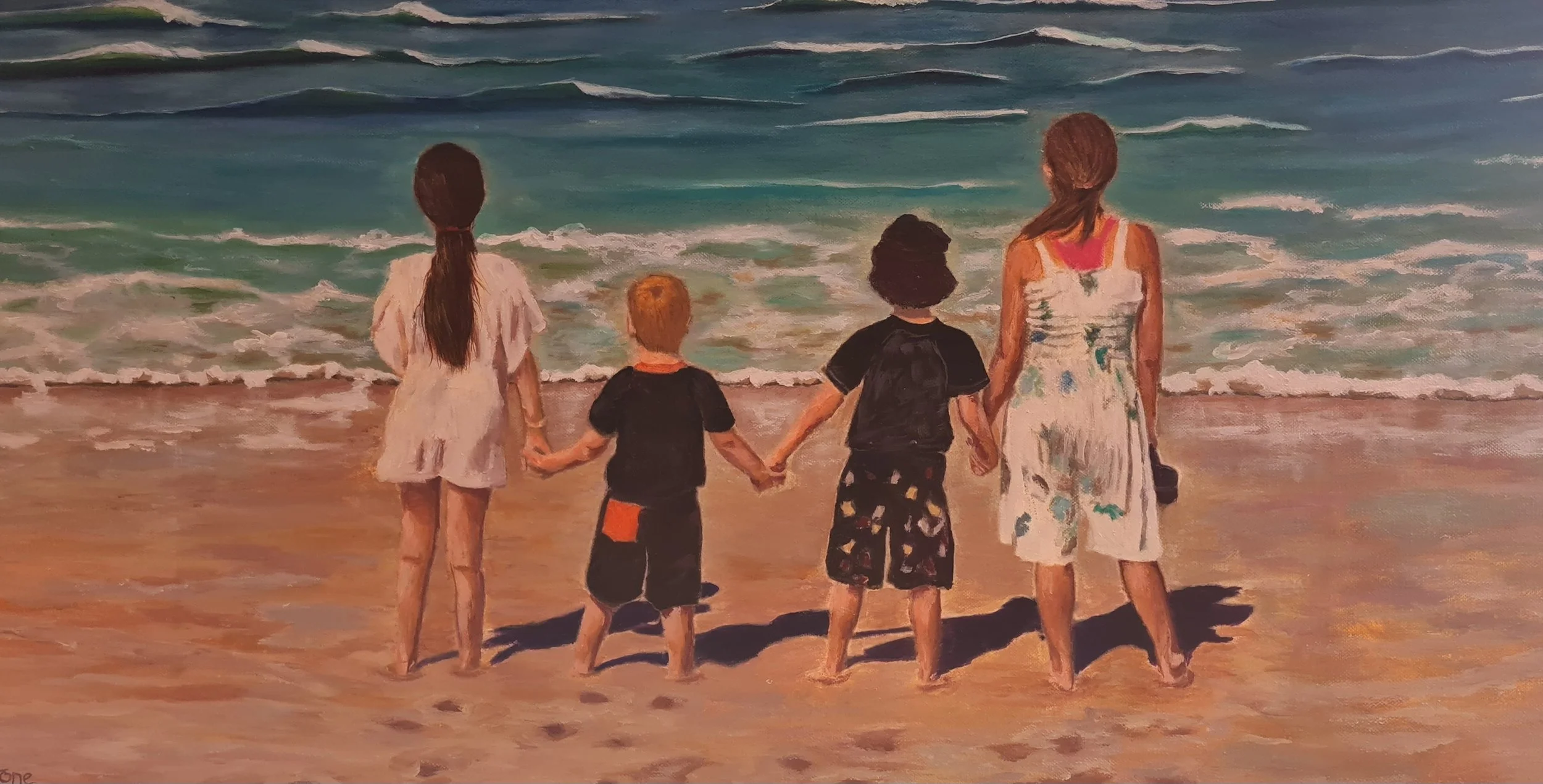 Sally Stone. Water of love, 2025, acrylic.