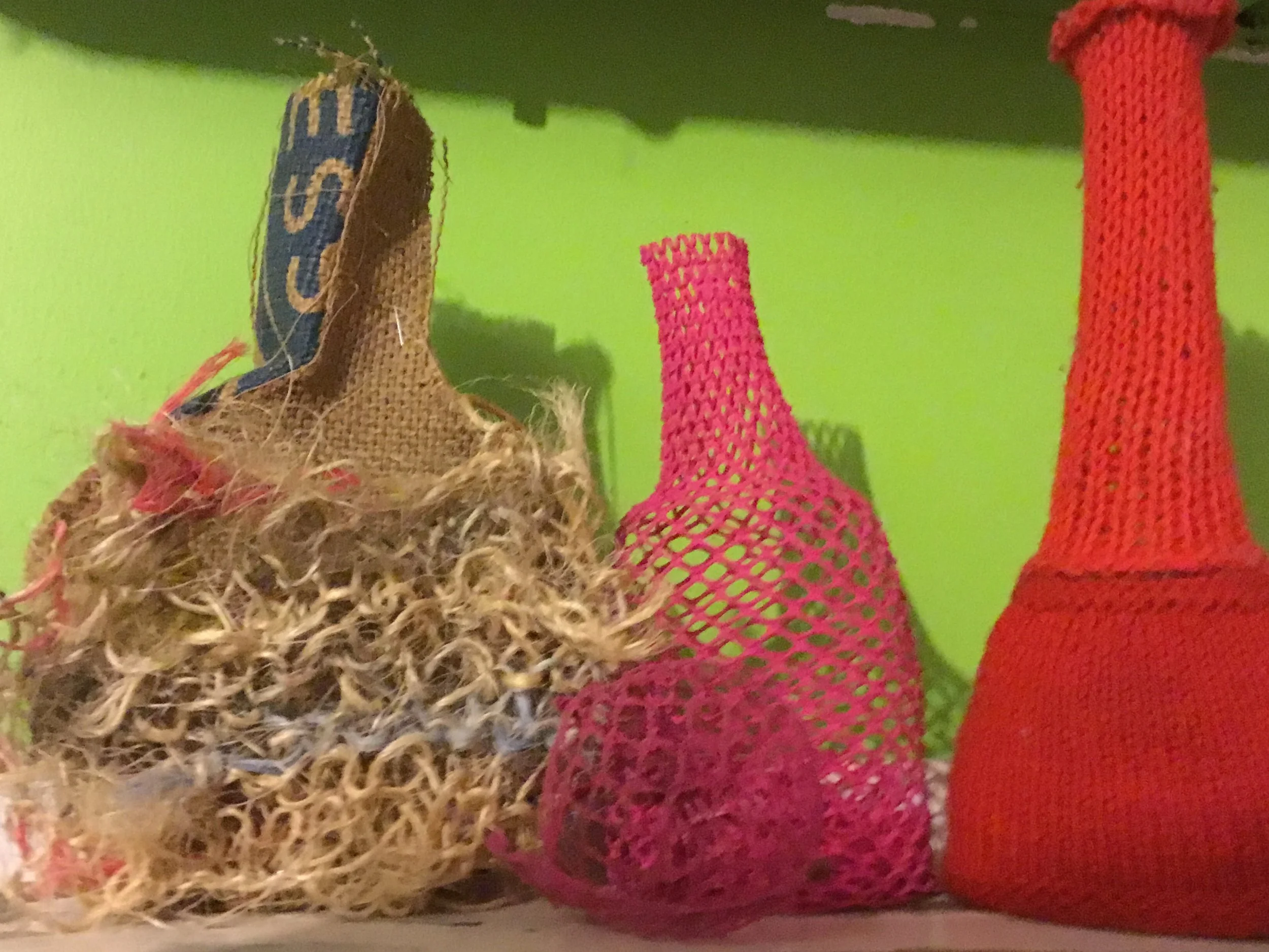 Kelly Wilkinson, The Little Gathering of the Knitted Pots, 2019.jpg