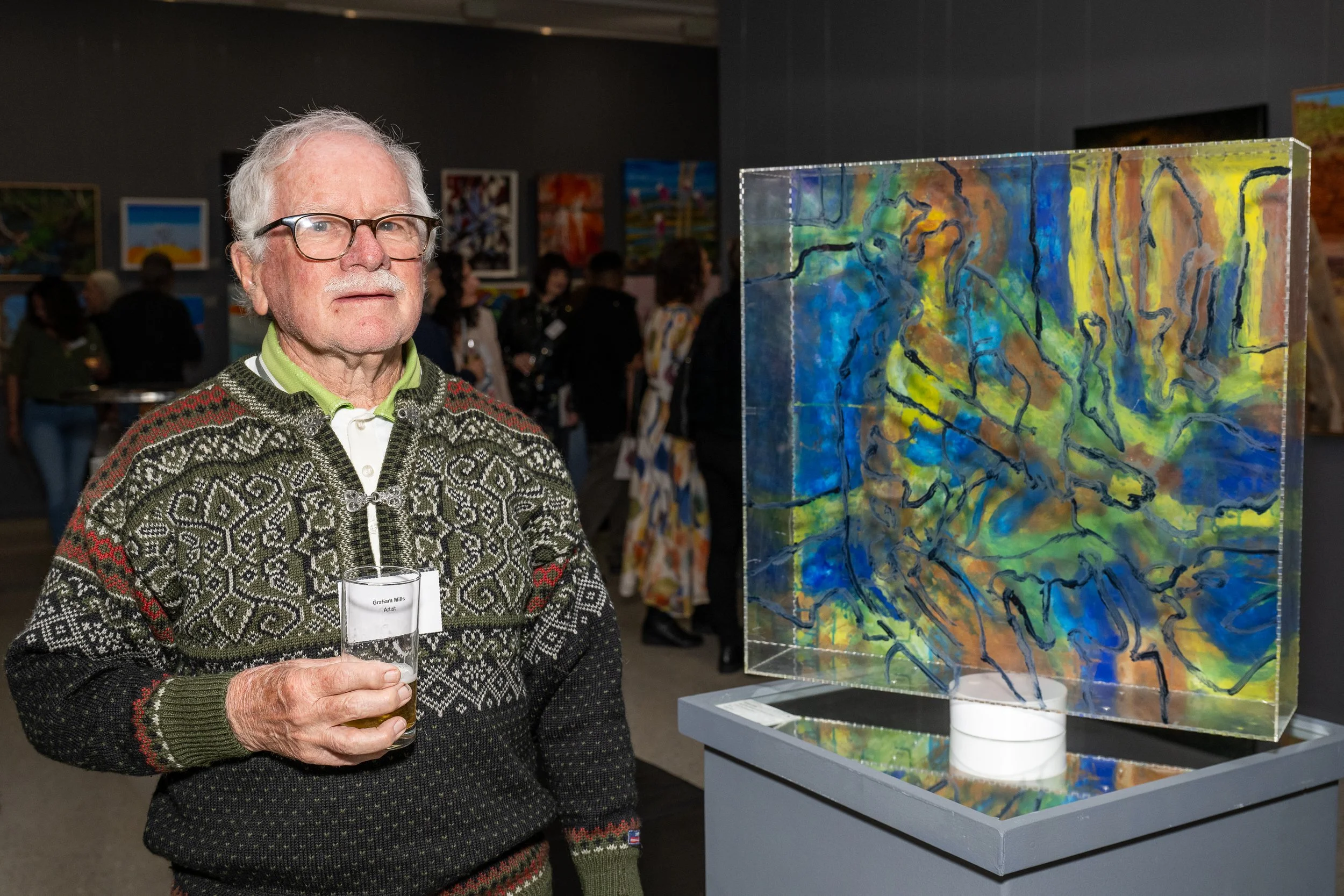 Figurative Abstract on Perspex by Graham Mills