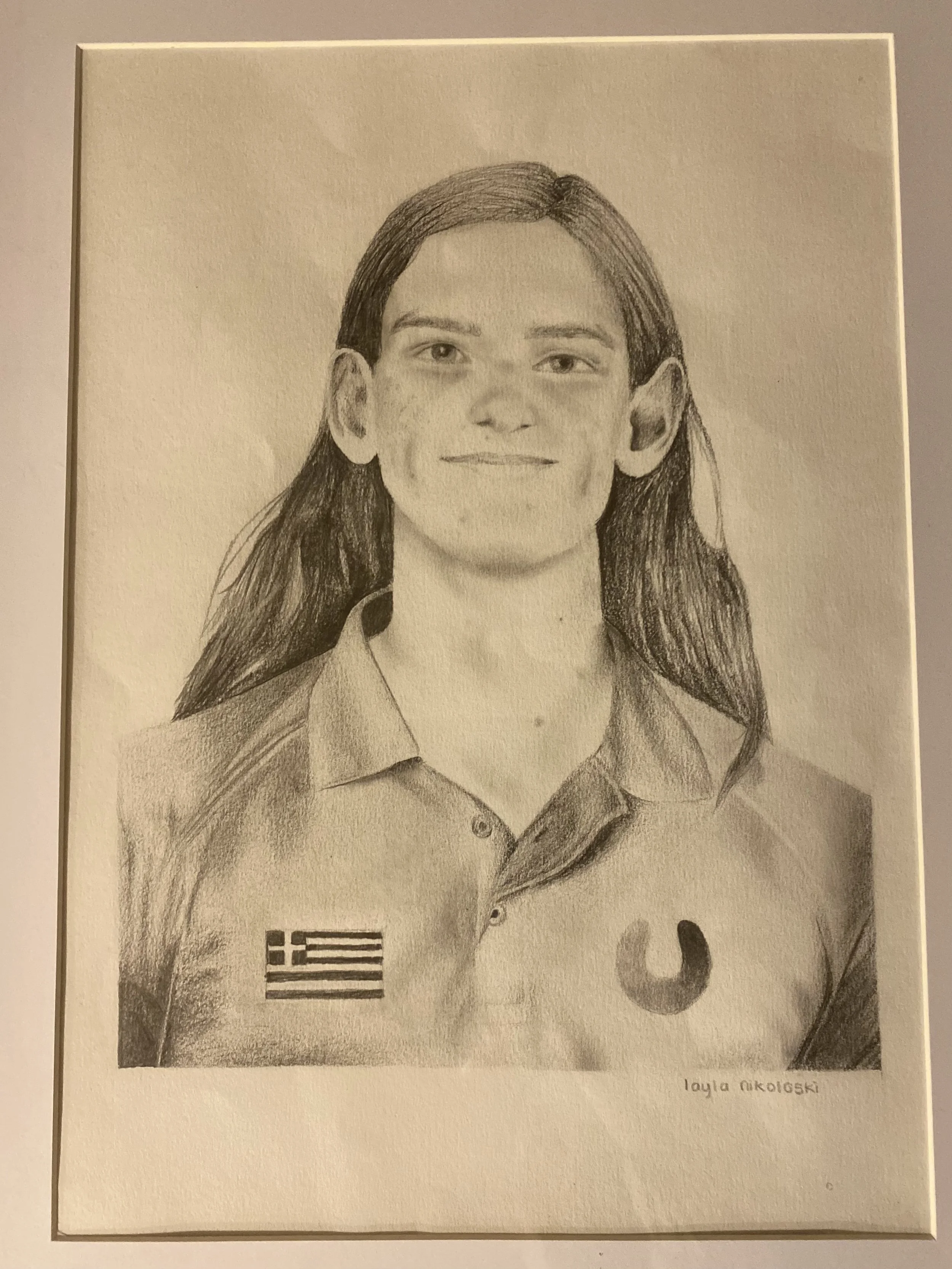 Portrait of Stefanos Sakellaridis by Layla Nikolos