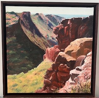 Mary White, Cape range Exmouth, 2024, oil.