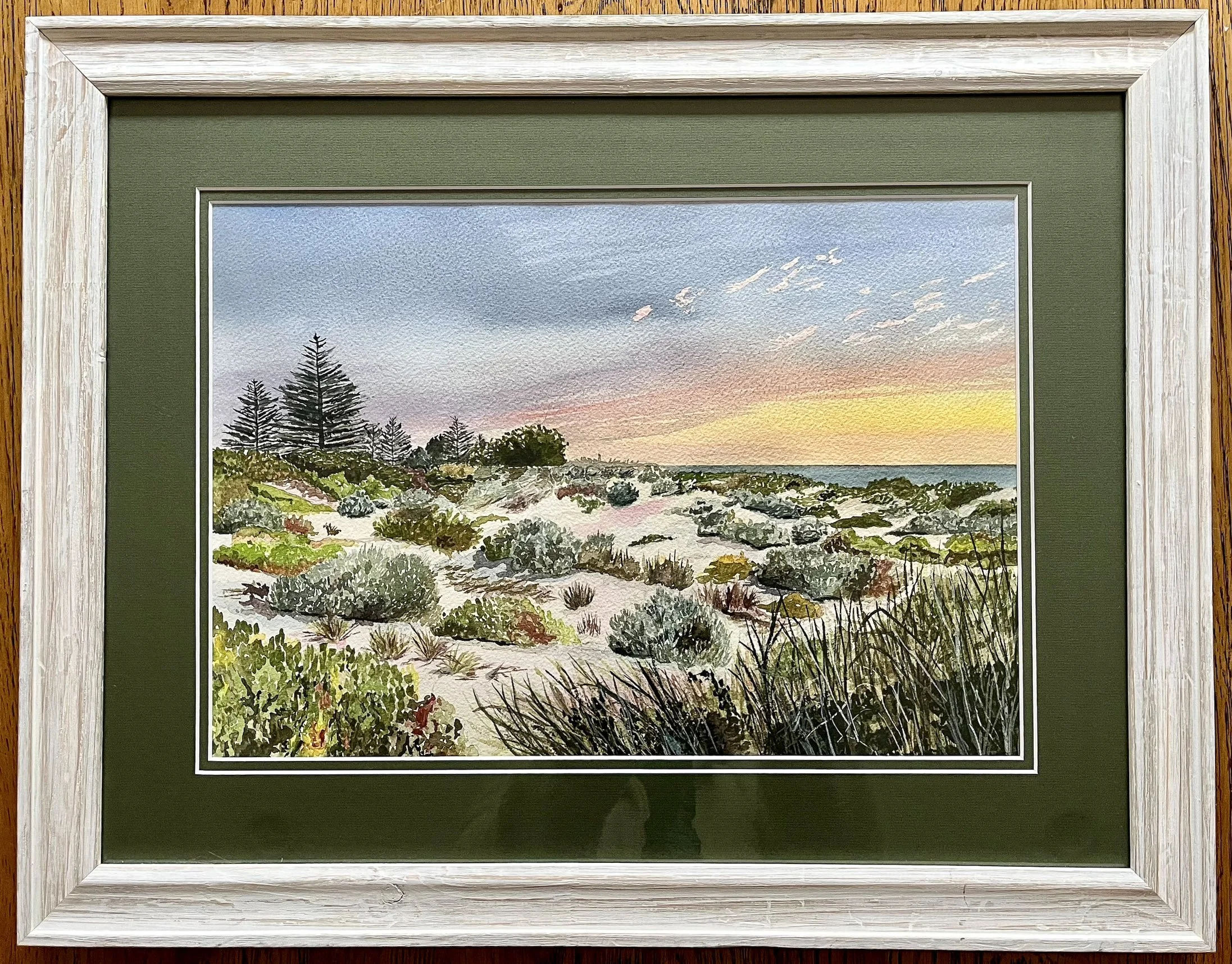 Carleen Wynhorst, Scarborough evening, 2025, watercolour.