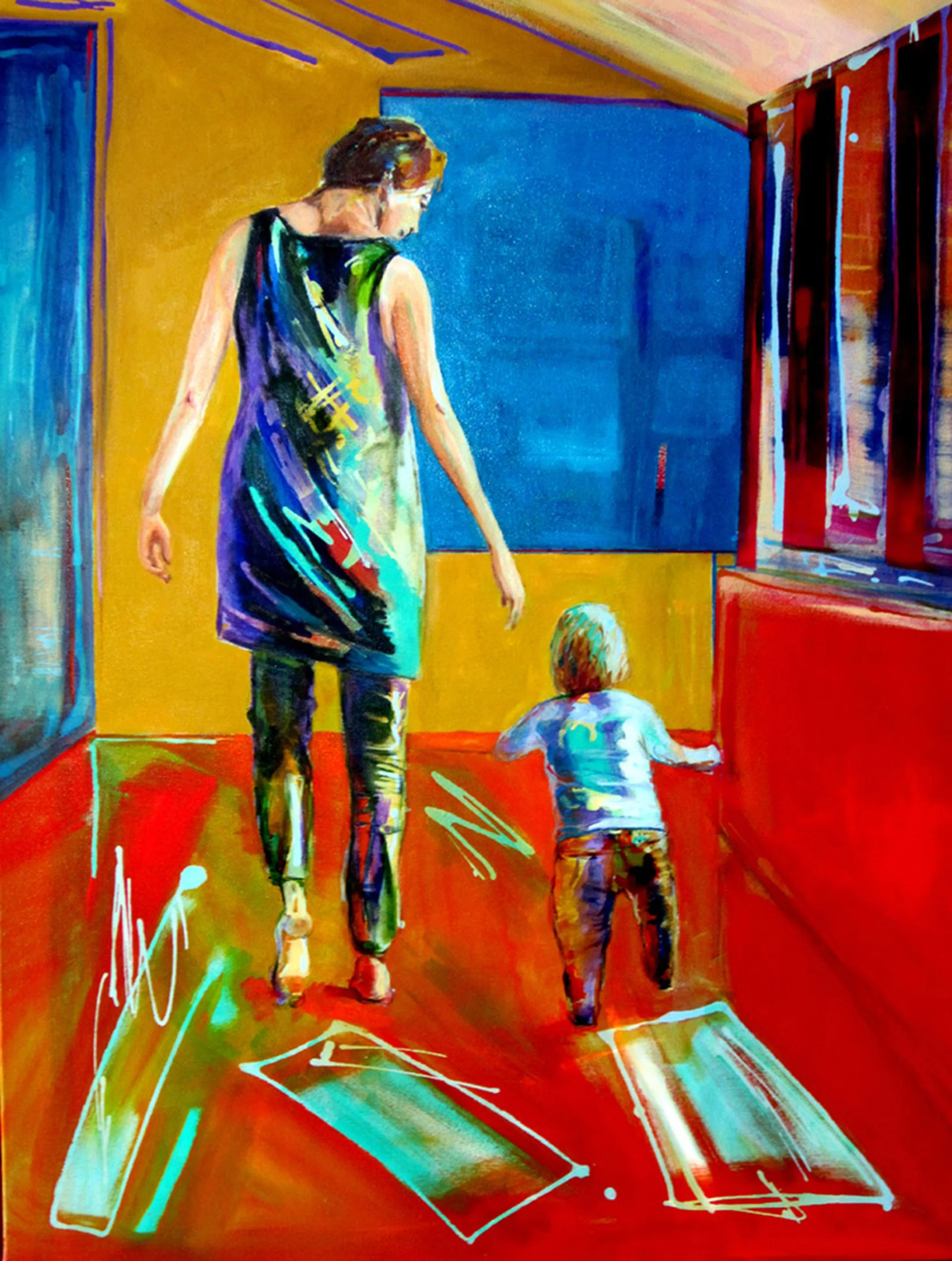  Alba Cinquini, Walking Tall, 2025, oil on canvas, 119 x 92 cm