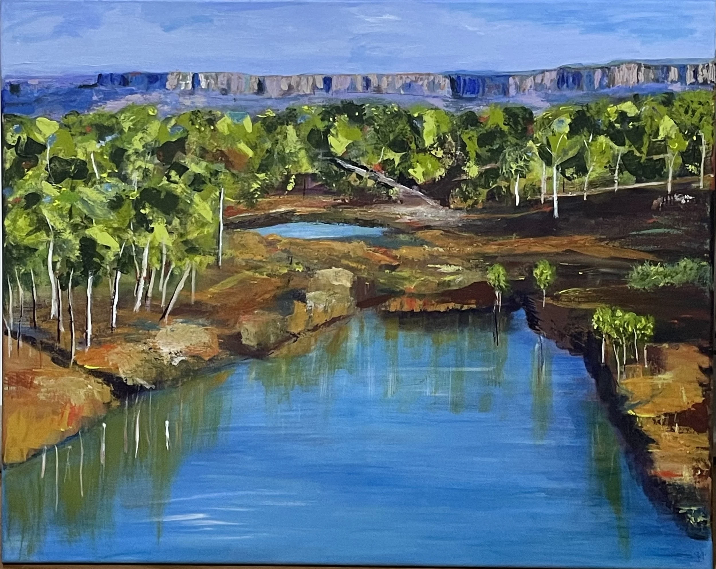 Marie Hammat, Country serenade, 2025, mixed media, 76x62cm.