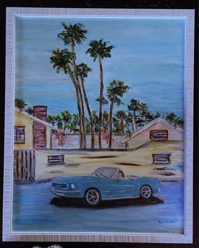 Colin Pumphrey, 60s dreaming, 2024, acrylic.