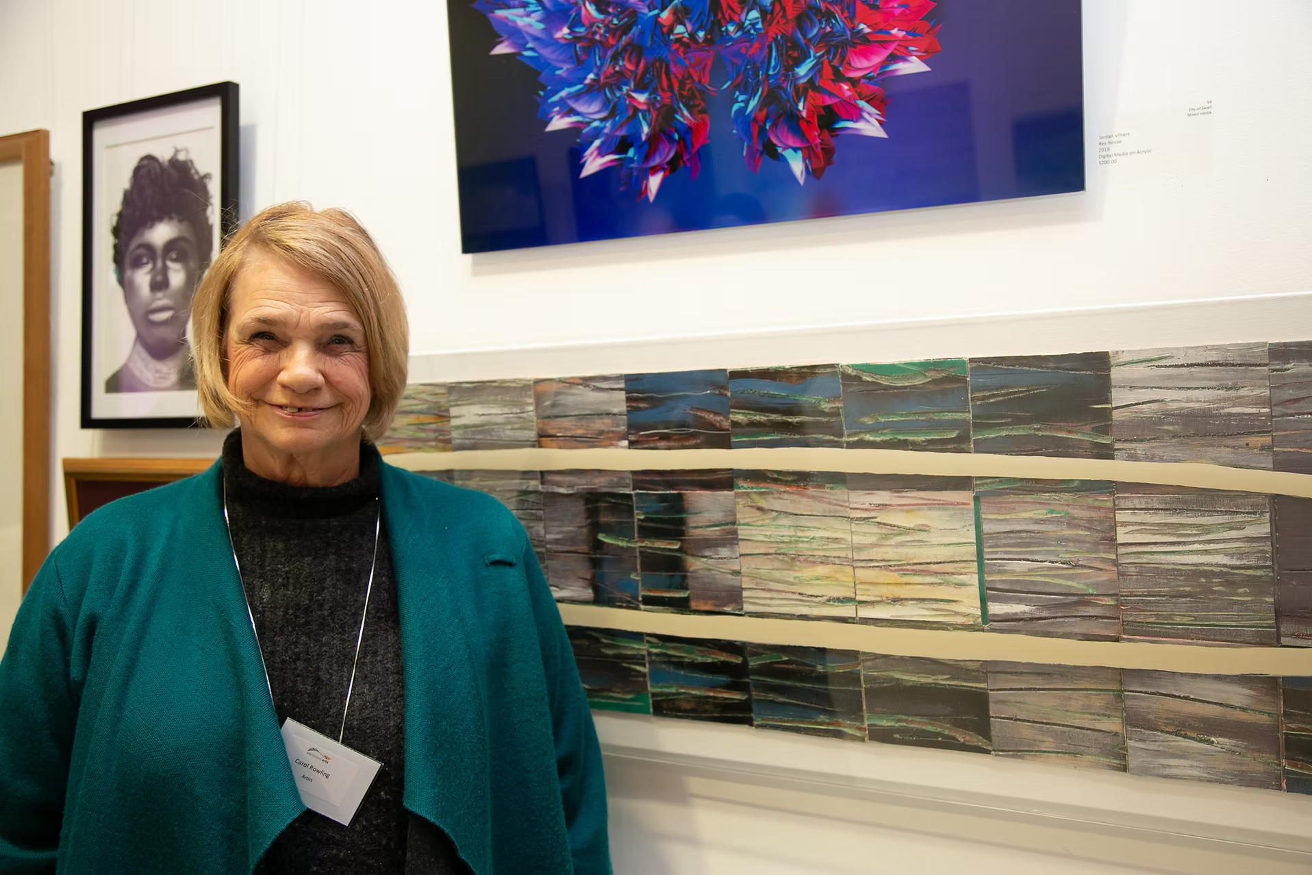 High commendation for mixed media: Stratum 6 by Carol Rowley