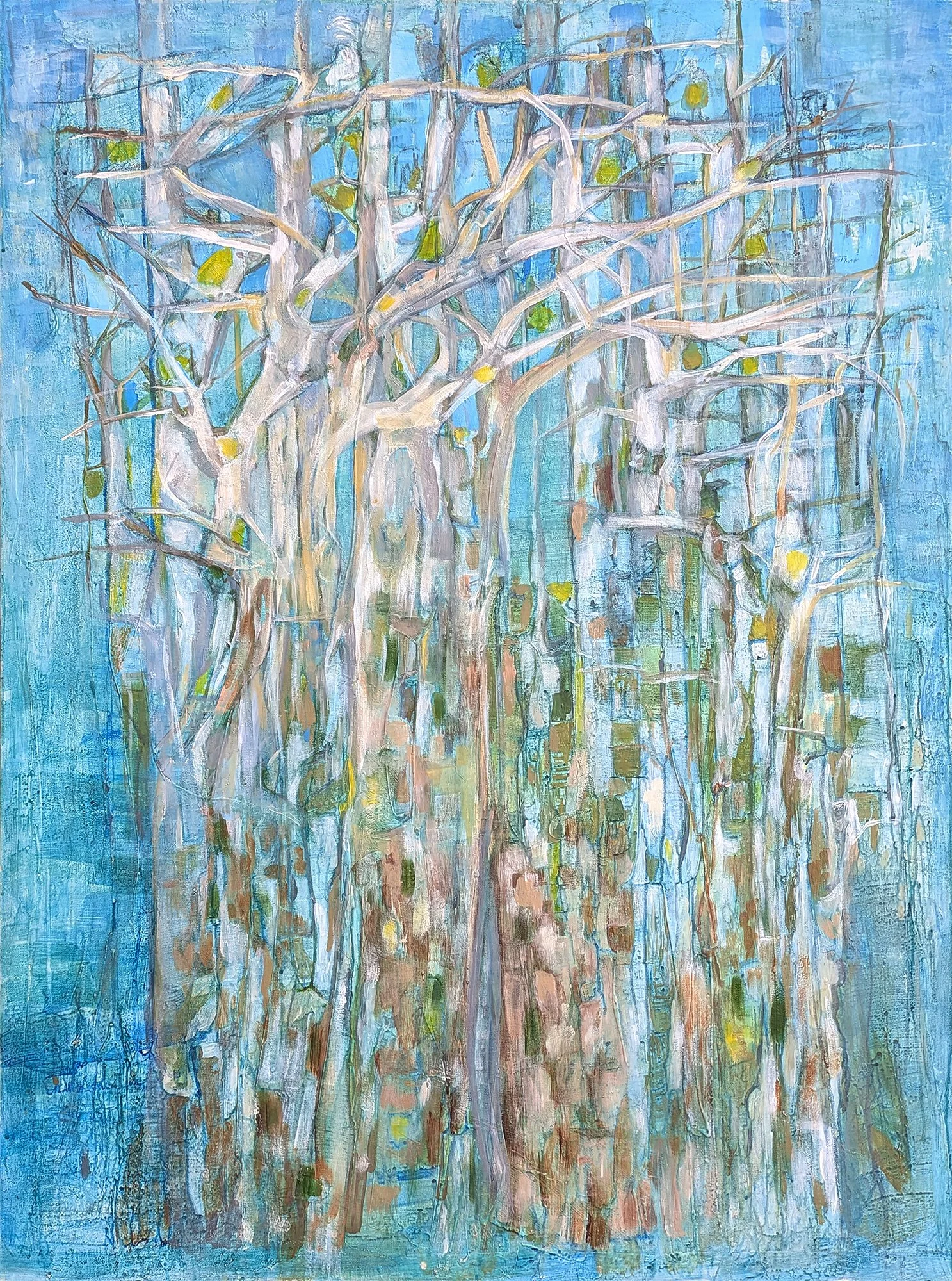 Catherine Crewe, Ghosts of Boorara forest, 2025, acrylic.