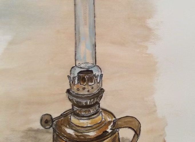 Railway Lamp by Colin Pumphrey