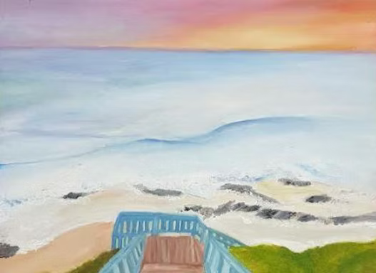 Sunset at the beach by Abigal Stoney