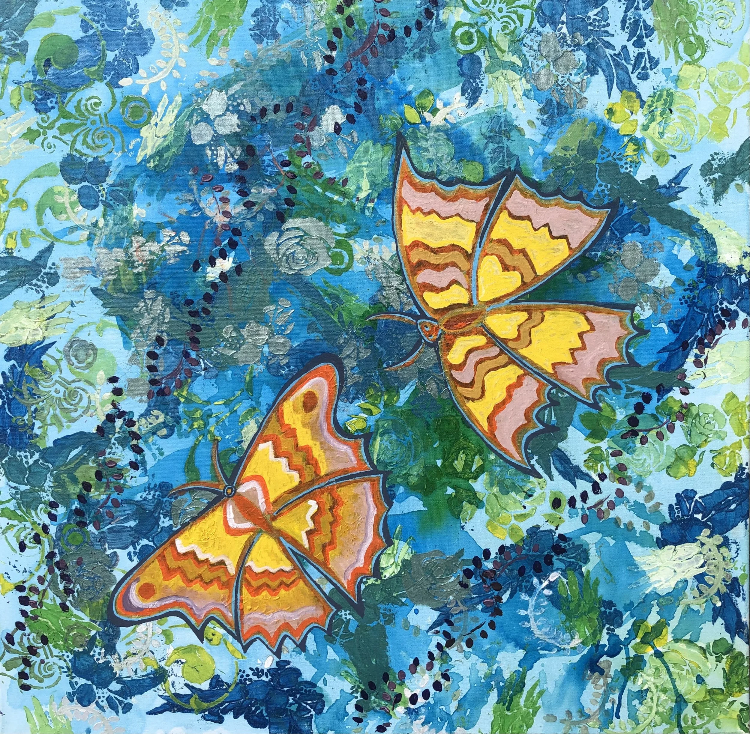 Esa Nykanen, Butterfly Effect, 2025, acrylic