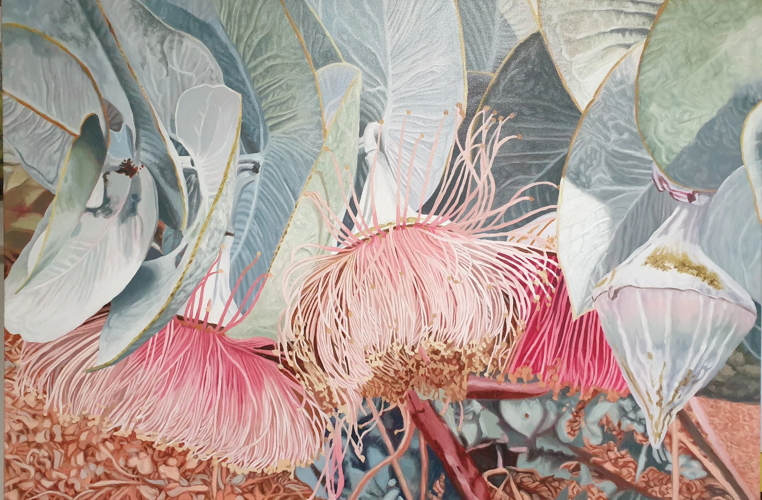 Stacy Gardoll, Fugue and variations, 2025, oil. 