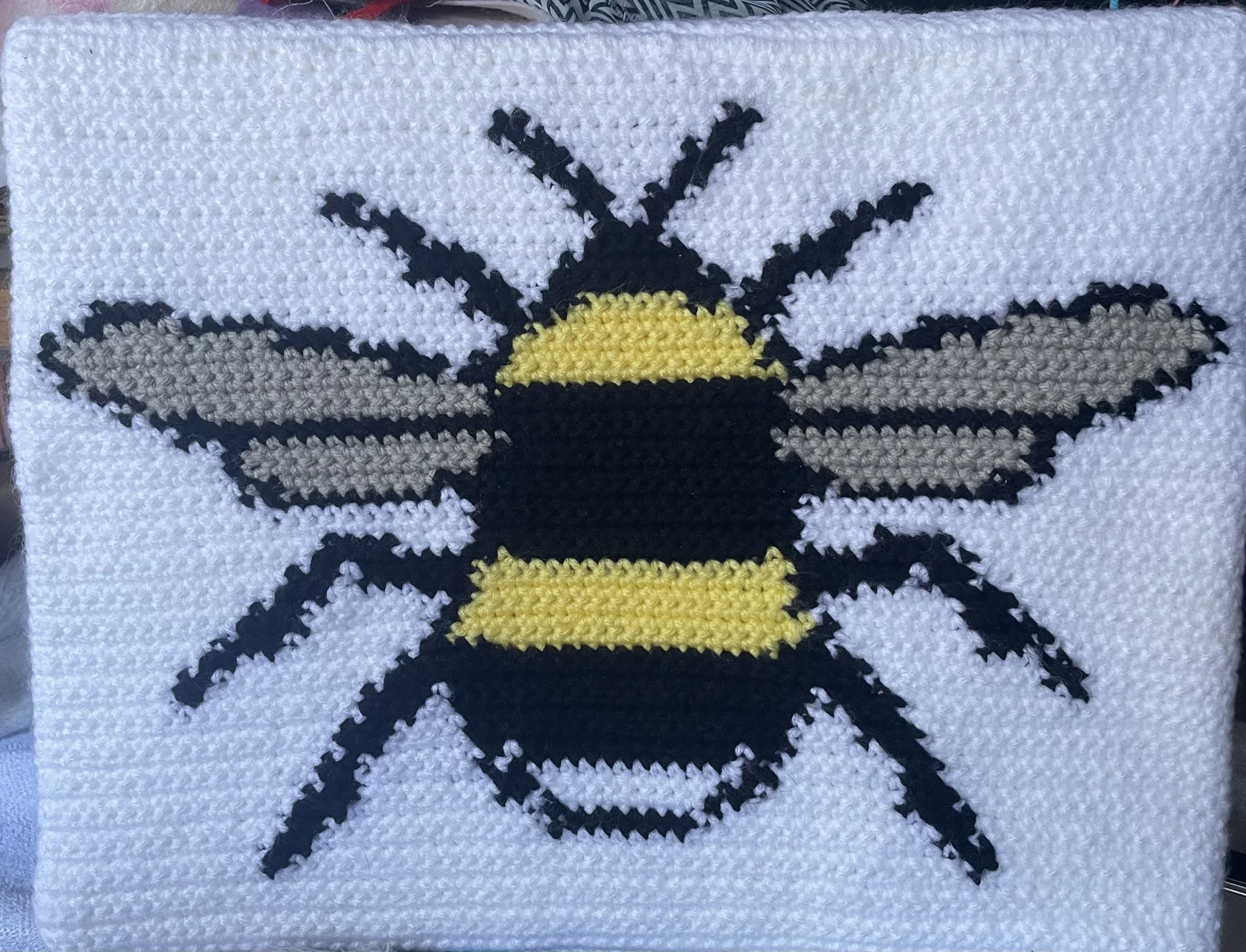 Lilly Rawlins, White Tailed Bee, 2026, crochet