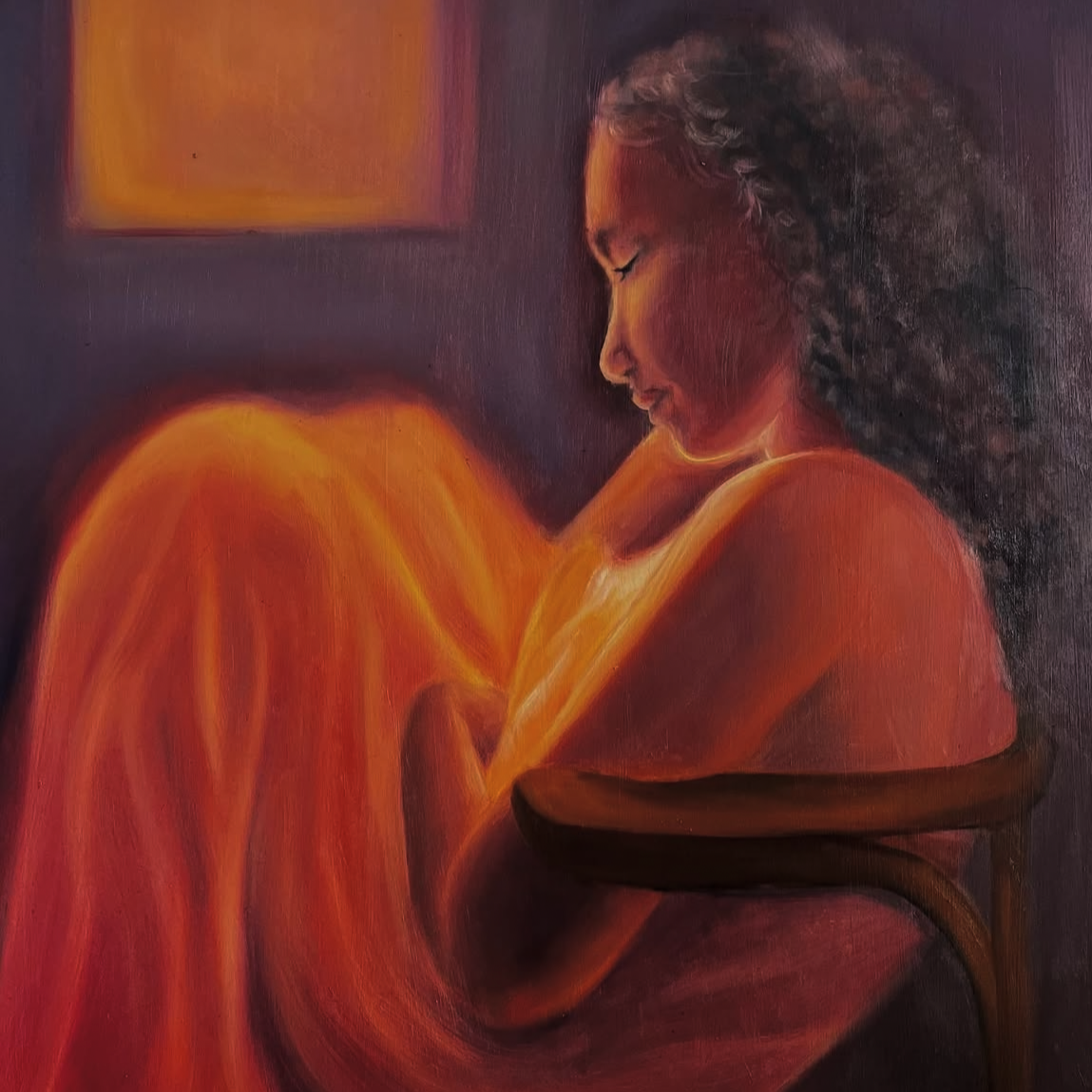 From Dusk, Till Dawn,
Oil Paint on Wood,
H 40cm x W 40cm