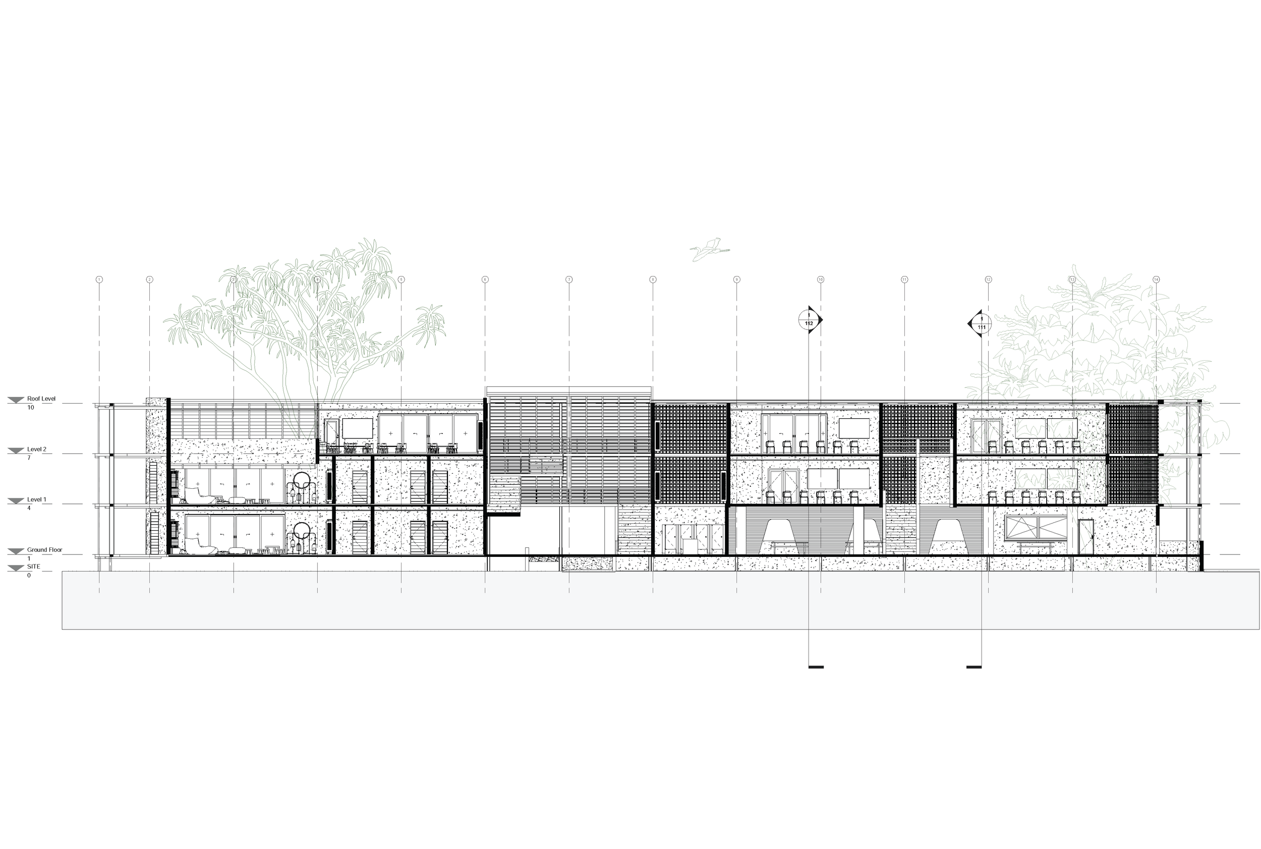 Block A and B Section 1:250