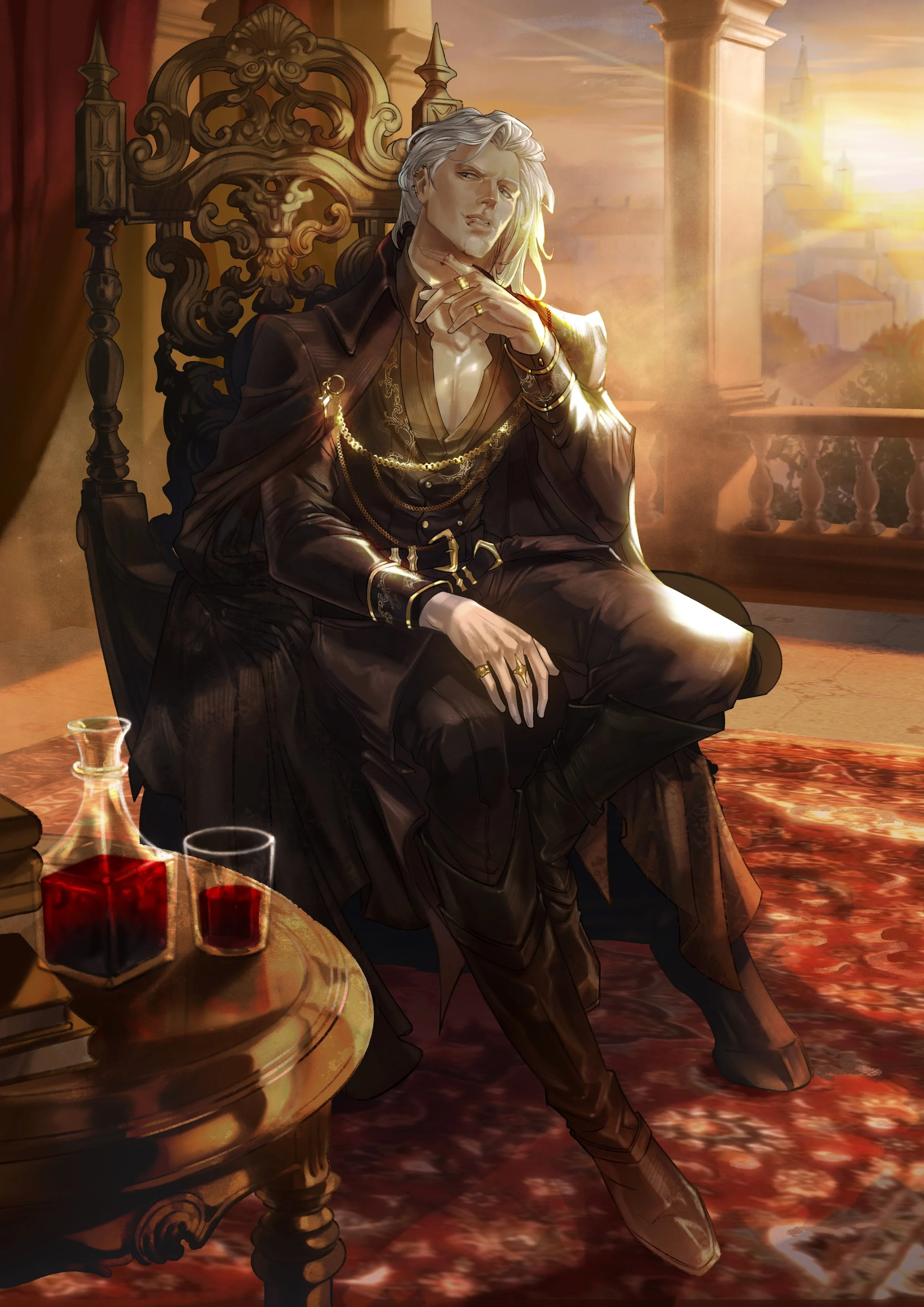 Official Character Illustration - Lucien from Fury Bound - by Sable Sorensen