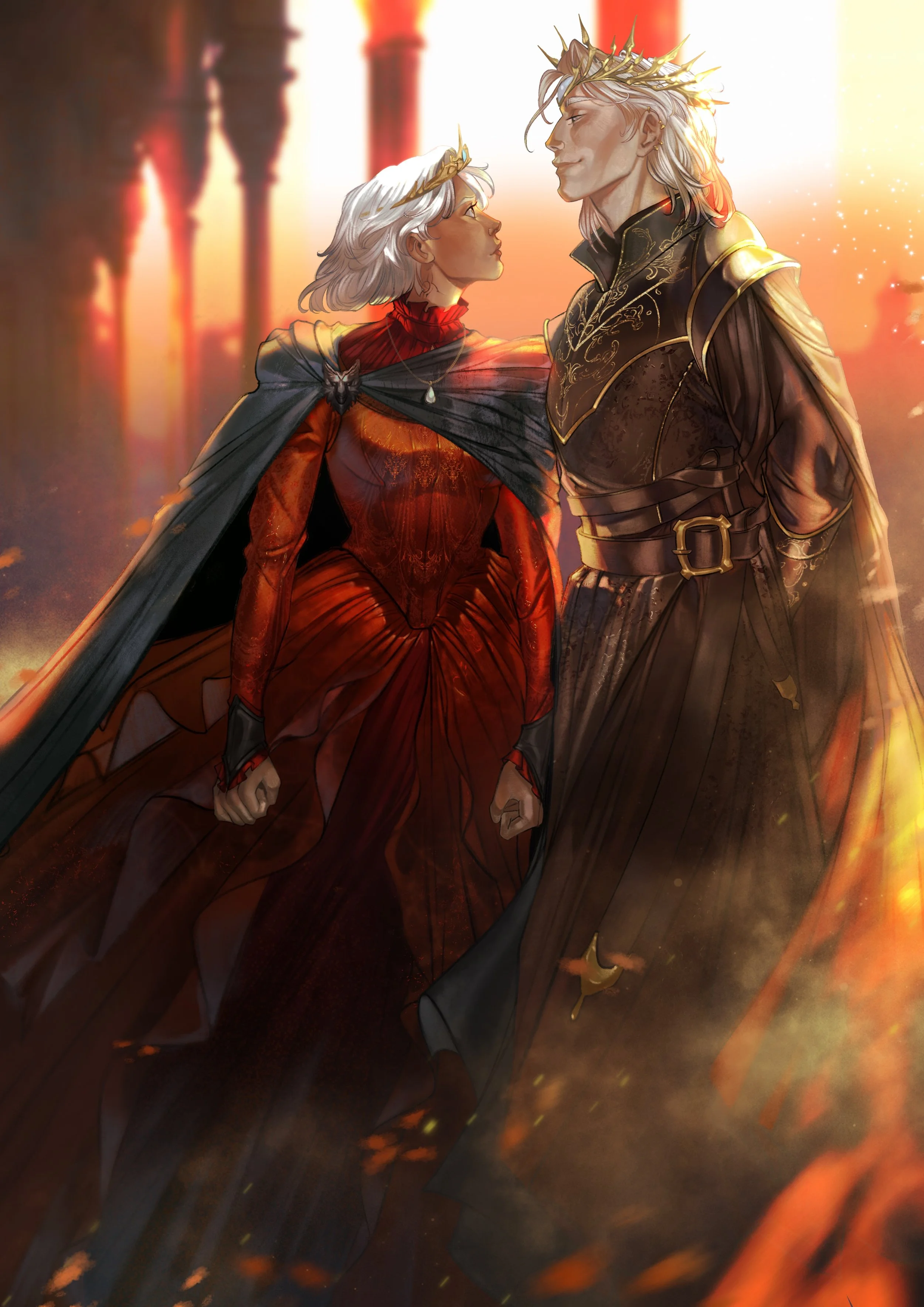 Official Illustration - Meryn and Lucien from Fury Bound - by Sable Sorensen