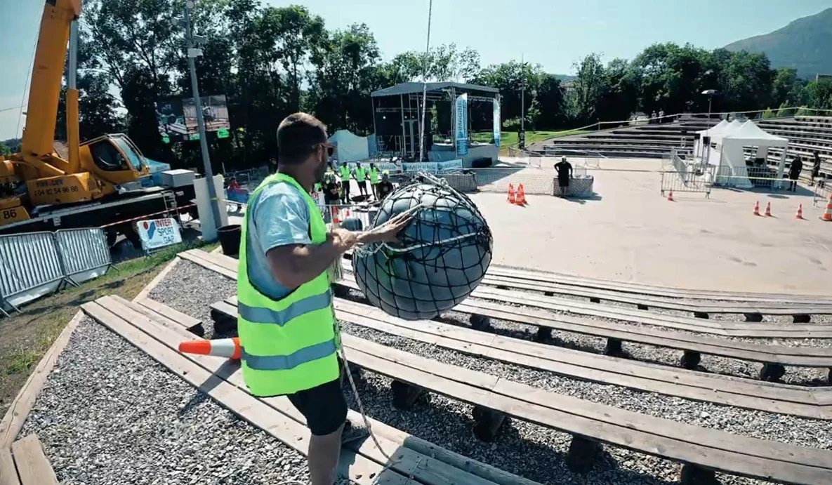 Épreuve gros œuvre : le balancier à boule