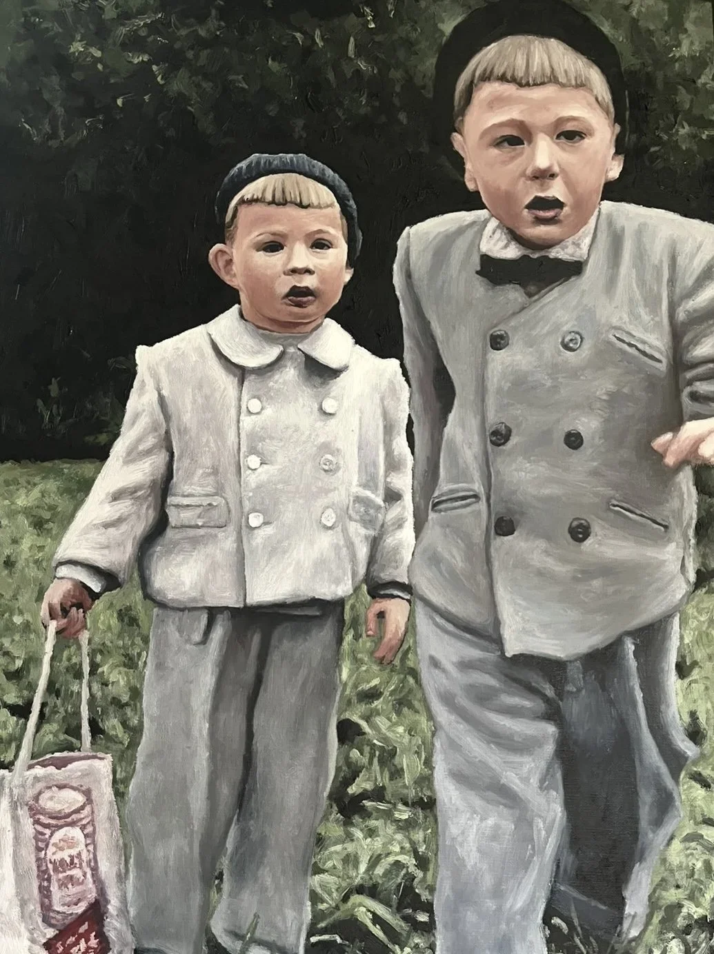 The Lost Brothers, 2025, Oil on linen, 24x20 in.