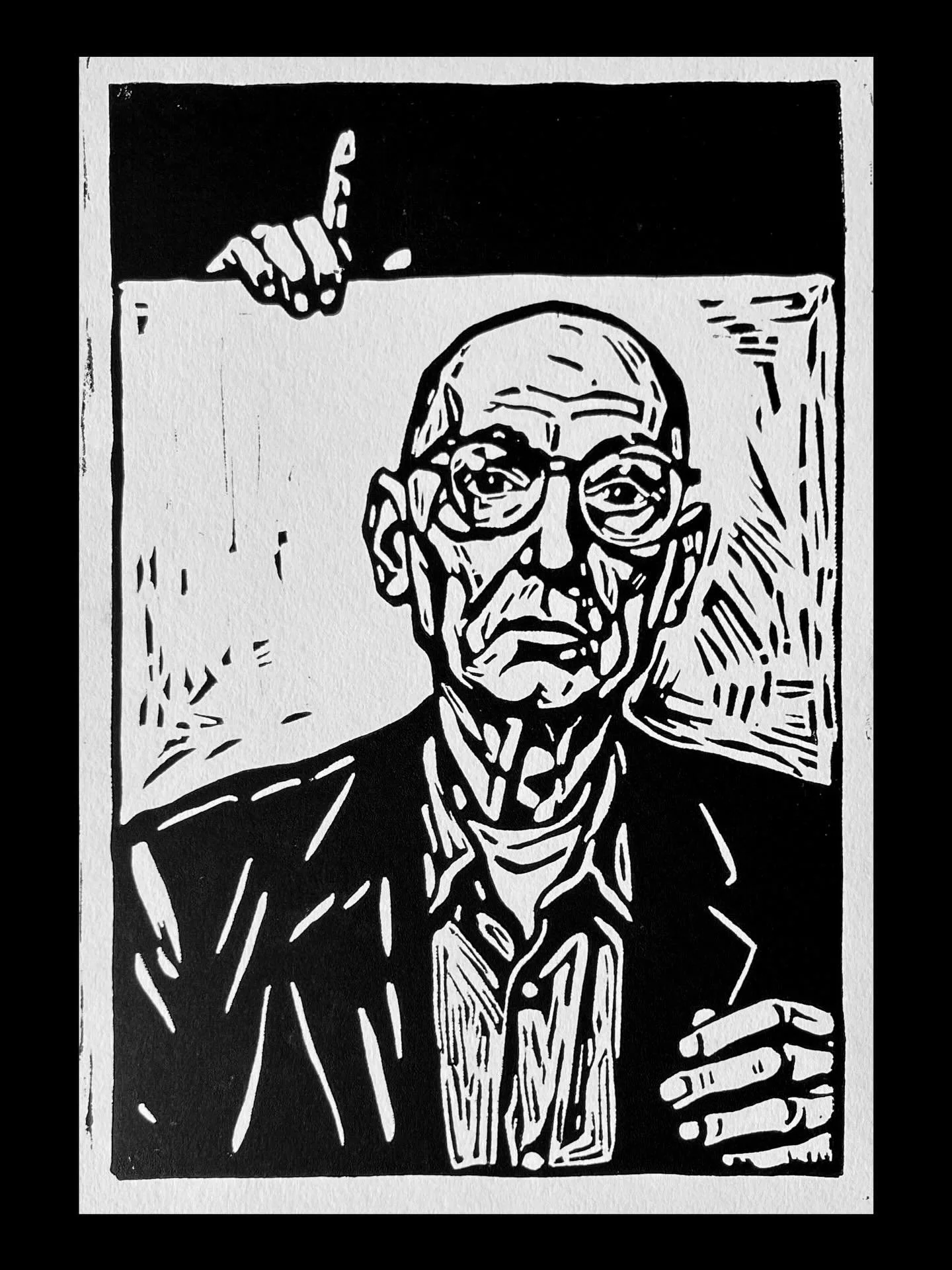 Old Men Die (and Children Soon Forget), 2025

Currently showing this as part of the Works on Paper Exhibition at the Philadelphia Sketch Club. On view through January 25.

#philadelphiaartist #linocut #mementomori