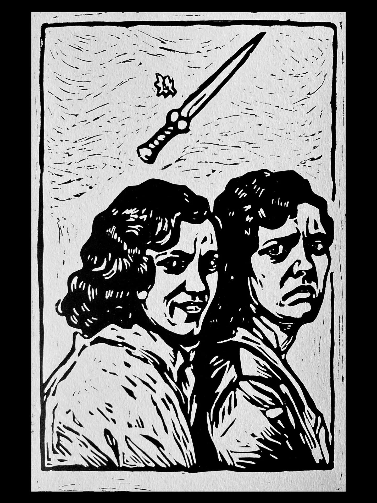 The Conspiracy,
2025

#philadelphiaartist #linocut #blackandwhiteart