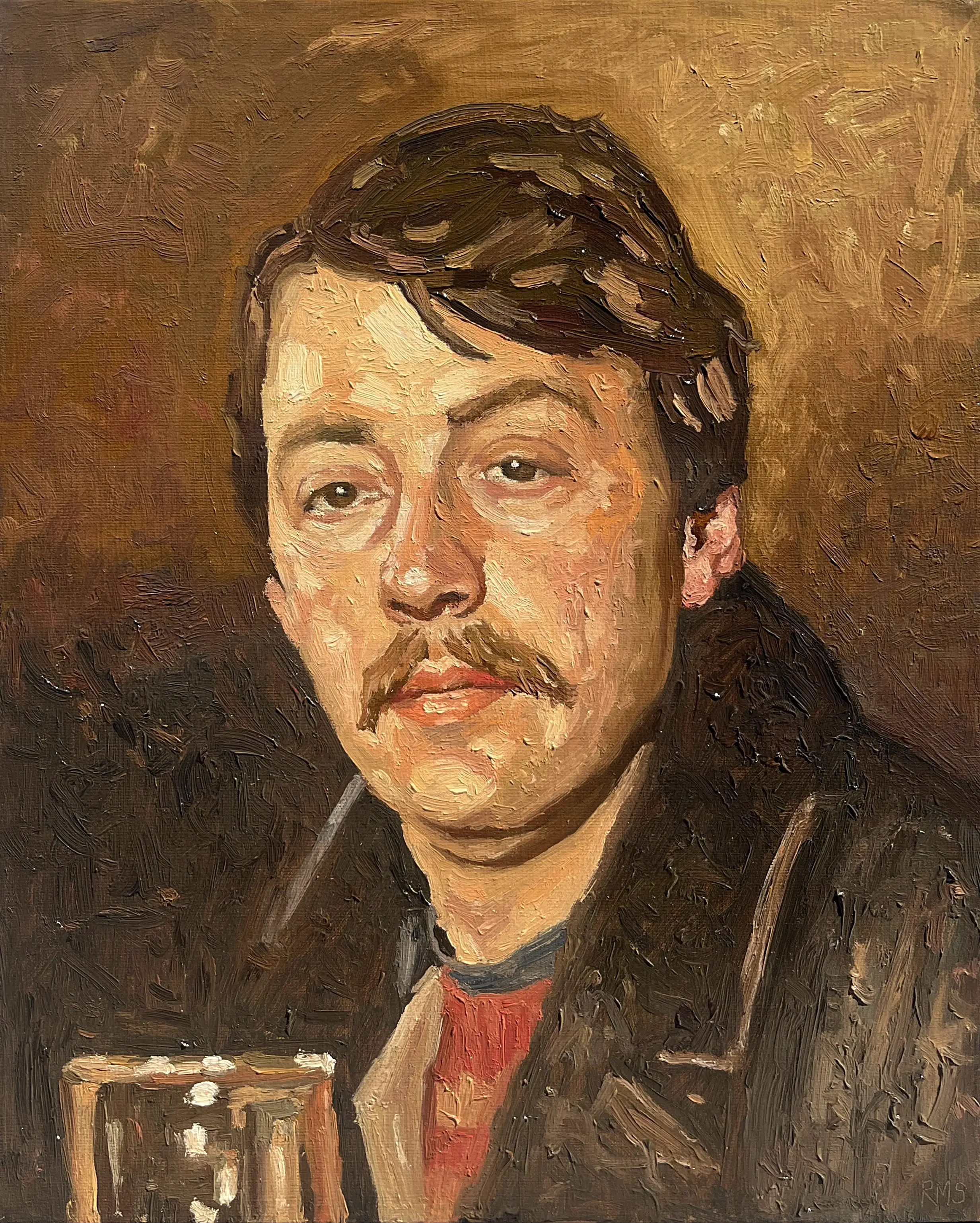 Happy Hour, 2026, Oil on linen, 20x16 in