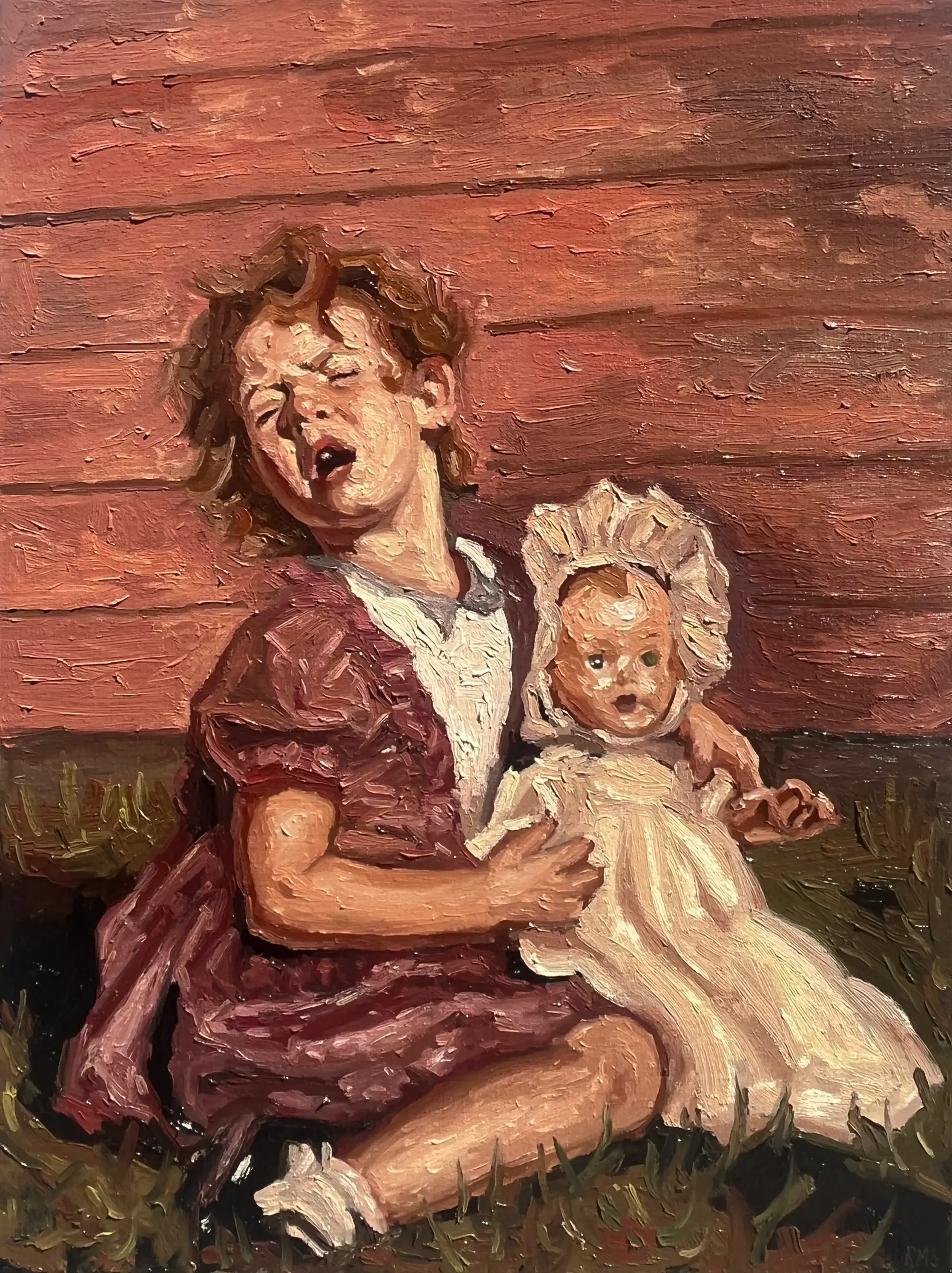 A Cry from the Heart, 2026, Oil on linen, 24x18 in 