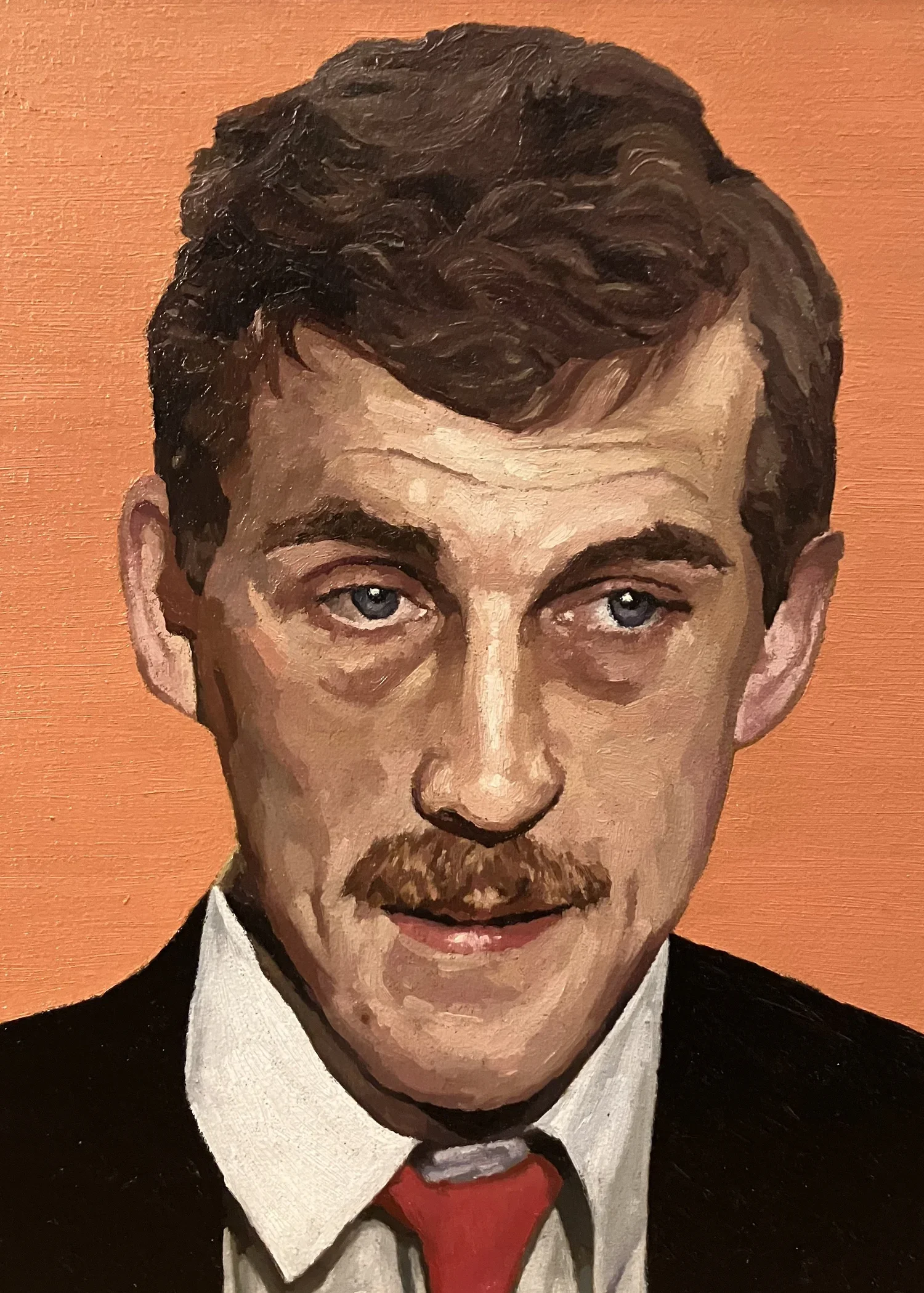 Blue Eyes, 2022, Oil on canvas board, 16×12 in.