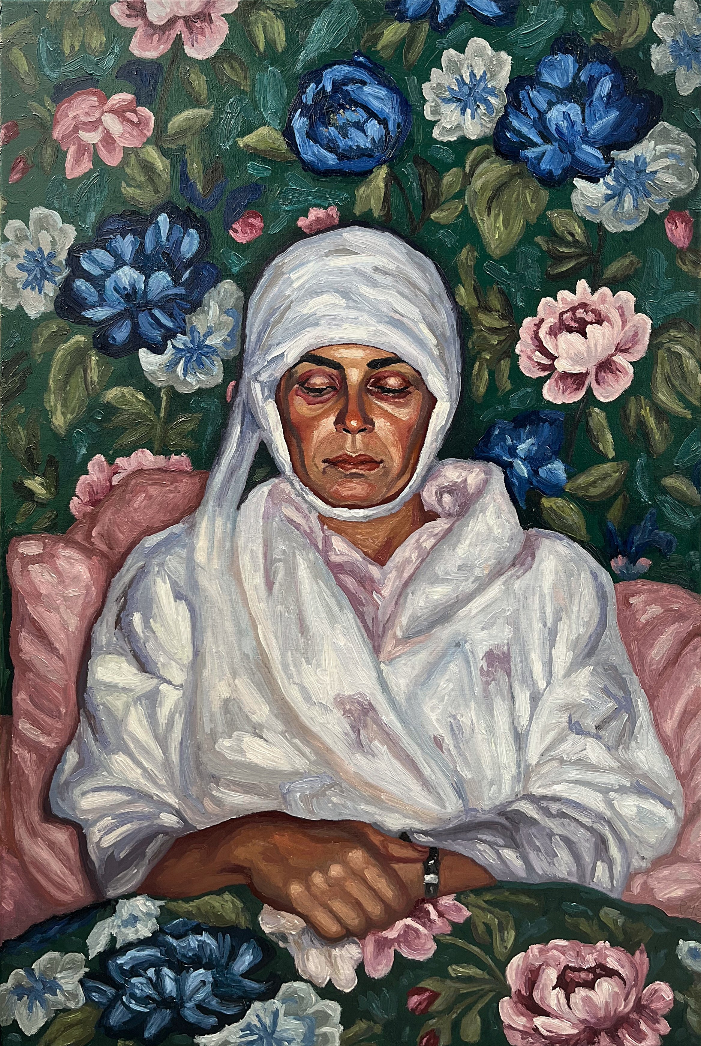 The Convalescent, 2025, Oil on Linen, 30x20 in