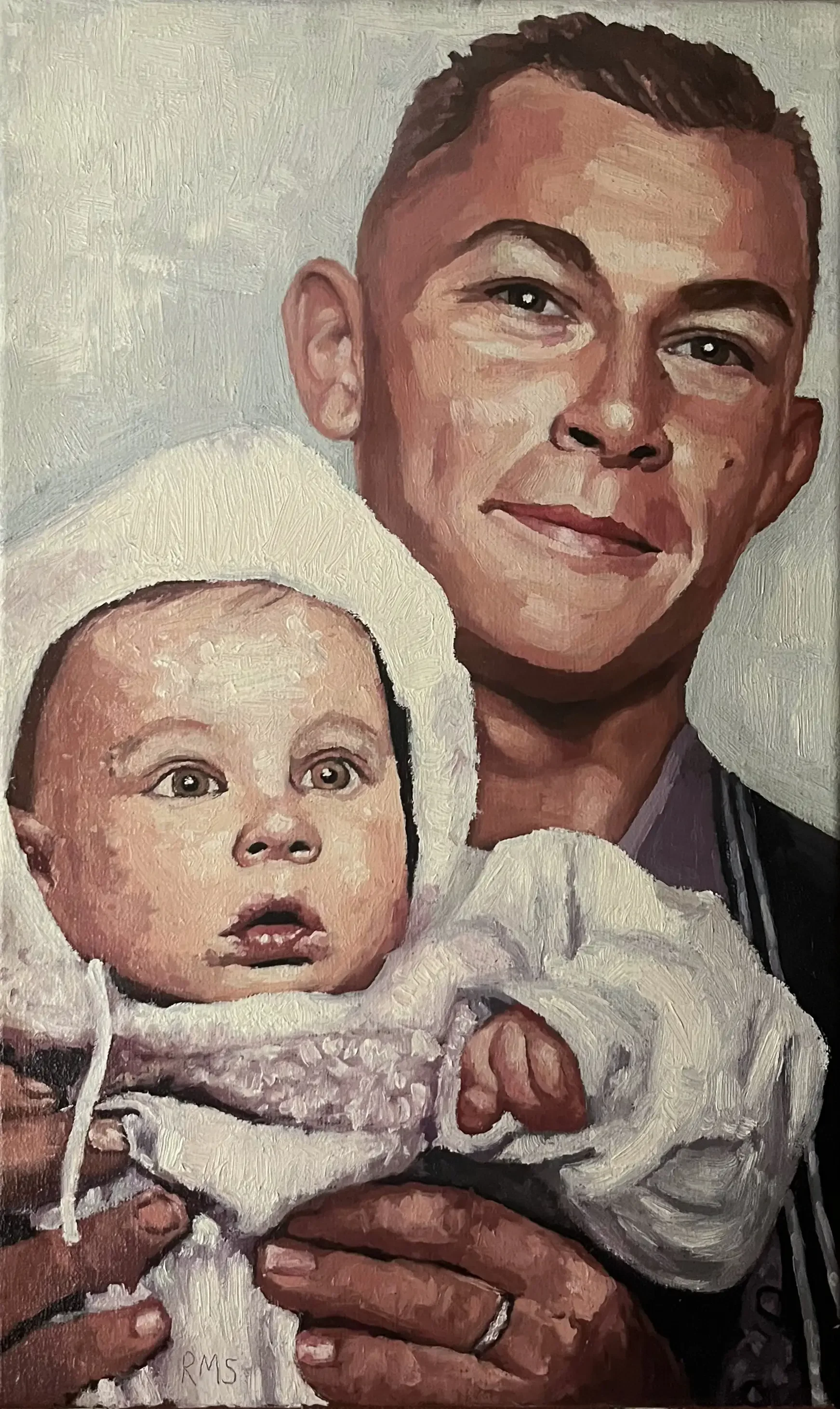 Lifted, 2023, Oil on linen, 20 x 12 in.