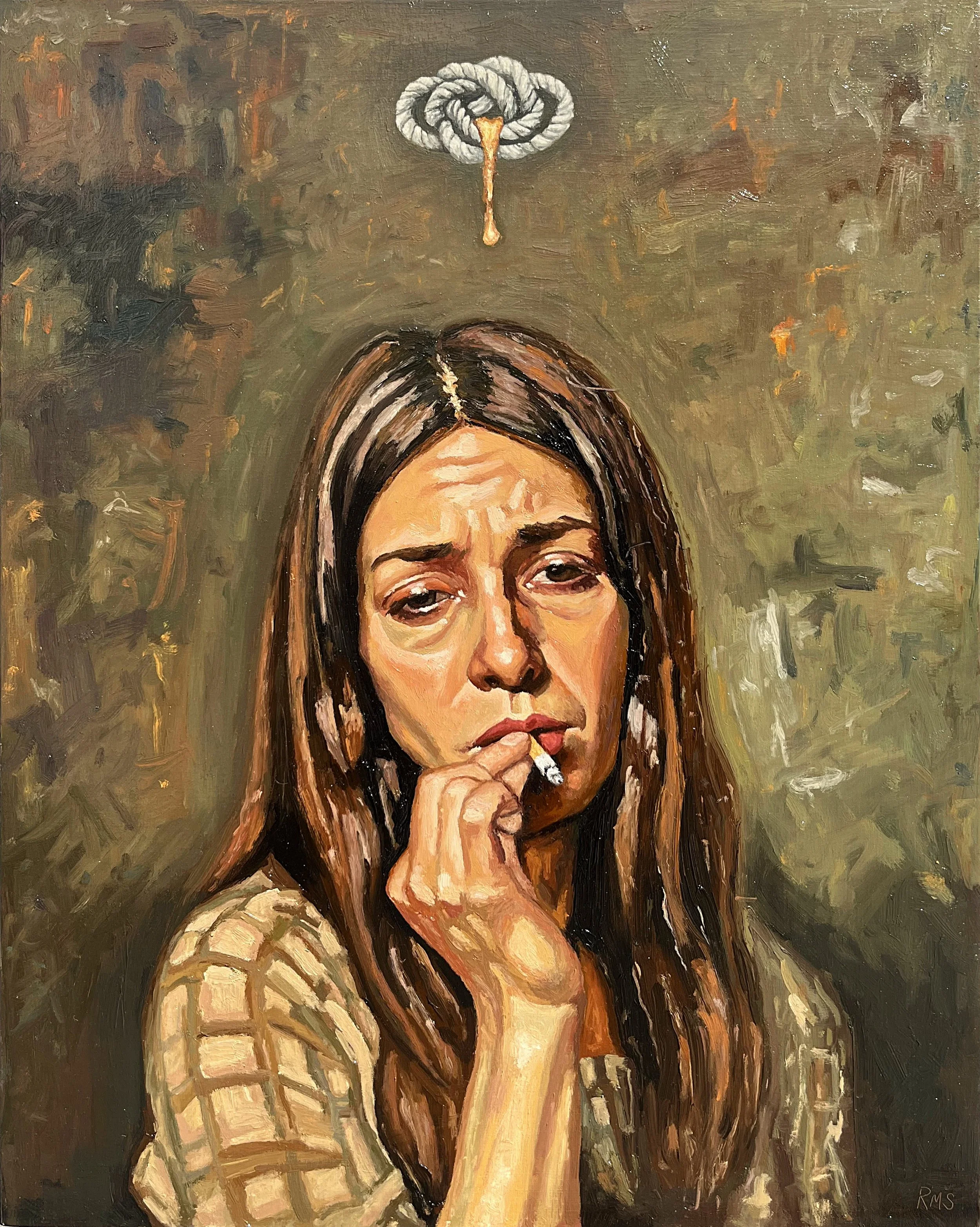 The Dilemma, 2025, Oil on linen, 30x24 in