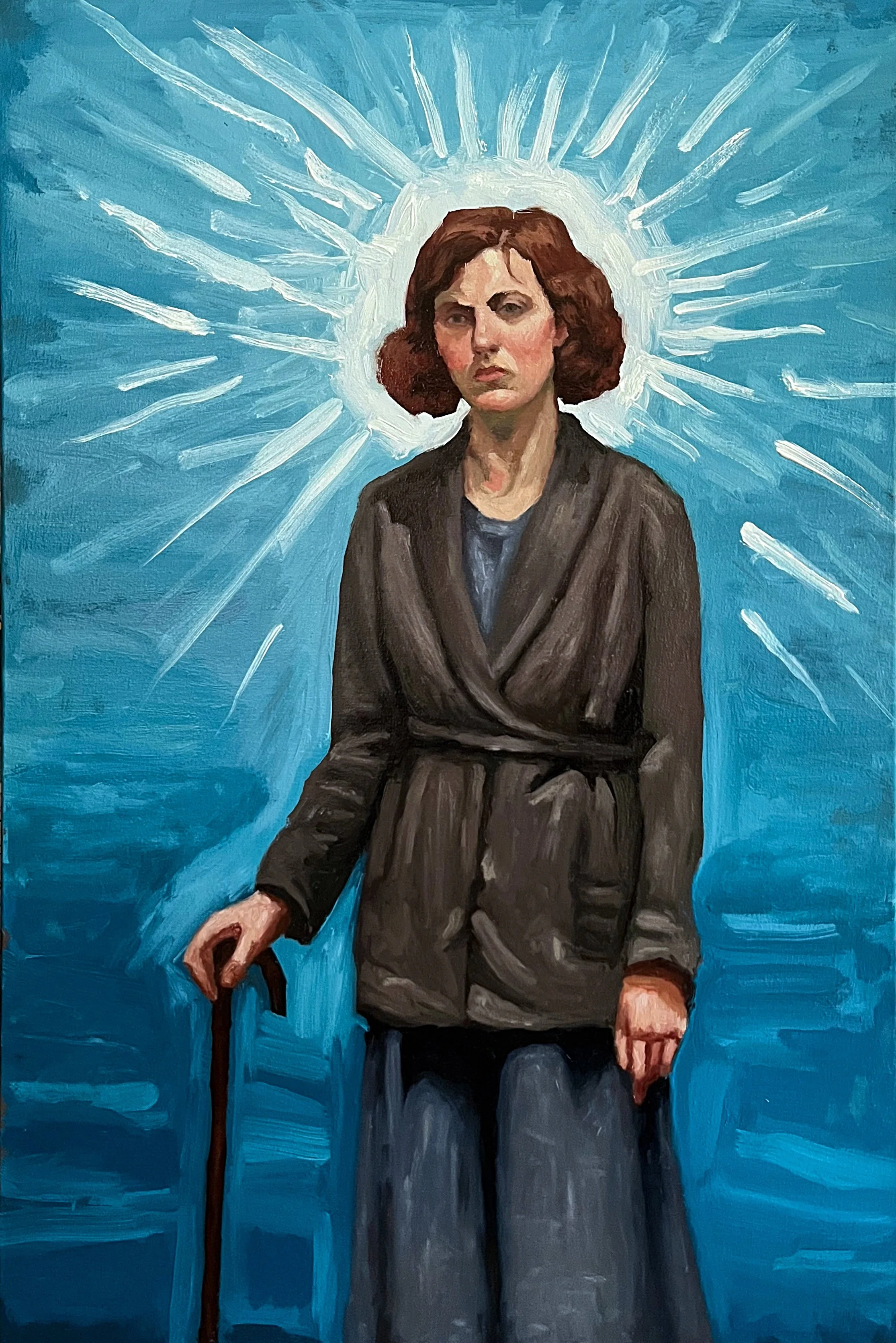 Alone, I Continue, 2026, Oil on linen, 36x24 in