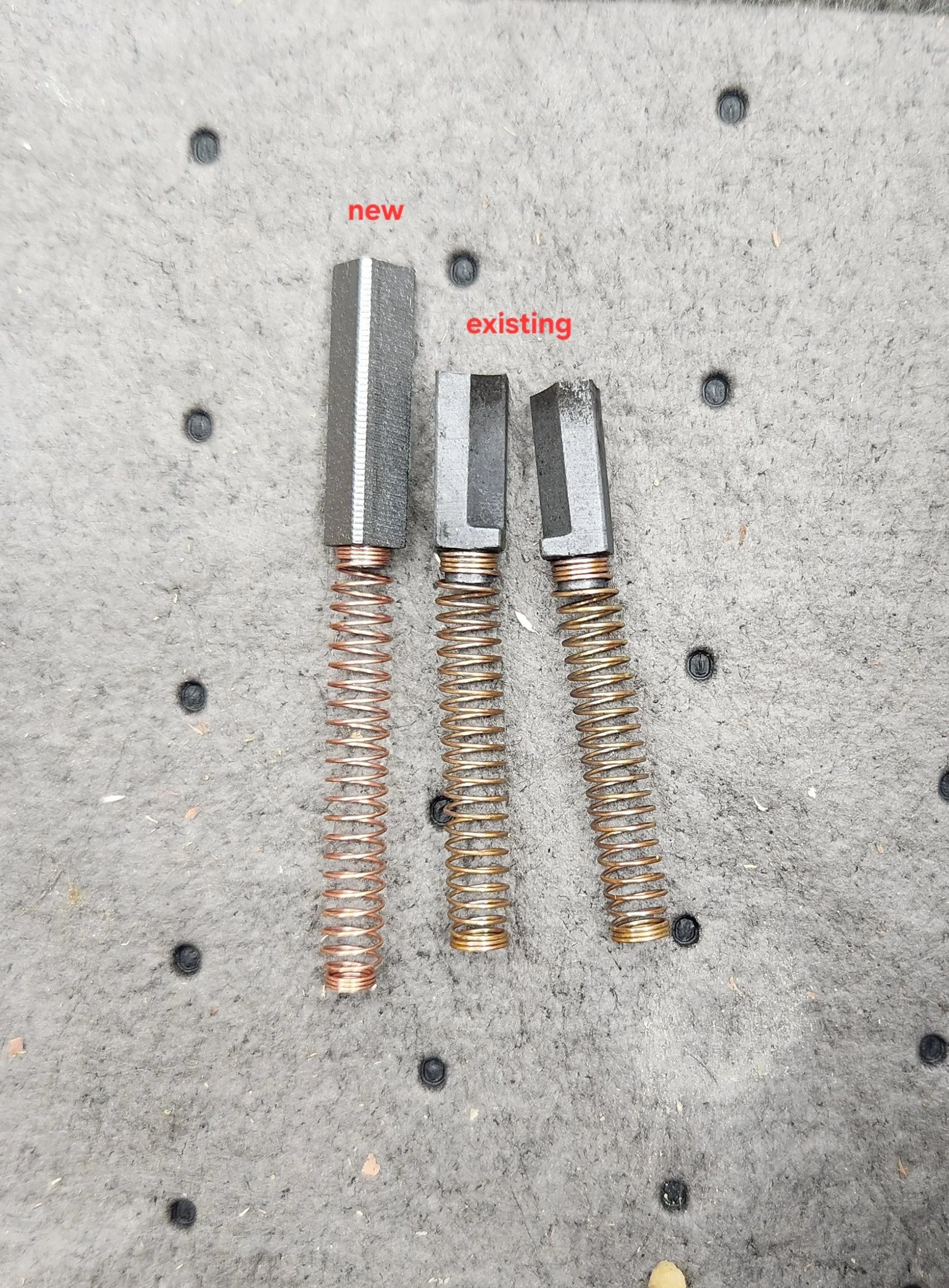 Motor brush replacement