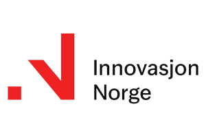 Logo for Innovasjon Norge with a red stylized letter 'N' and the words 'Innovasjon Norge' in black.