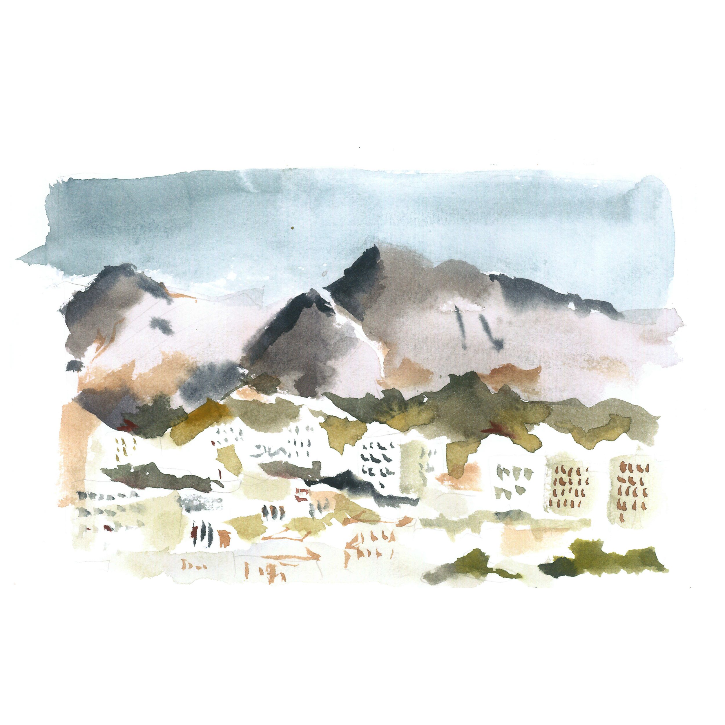 View on Hajar Mountains, Muscat, Oman