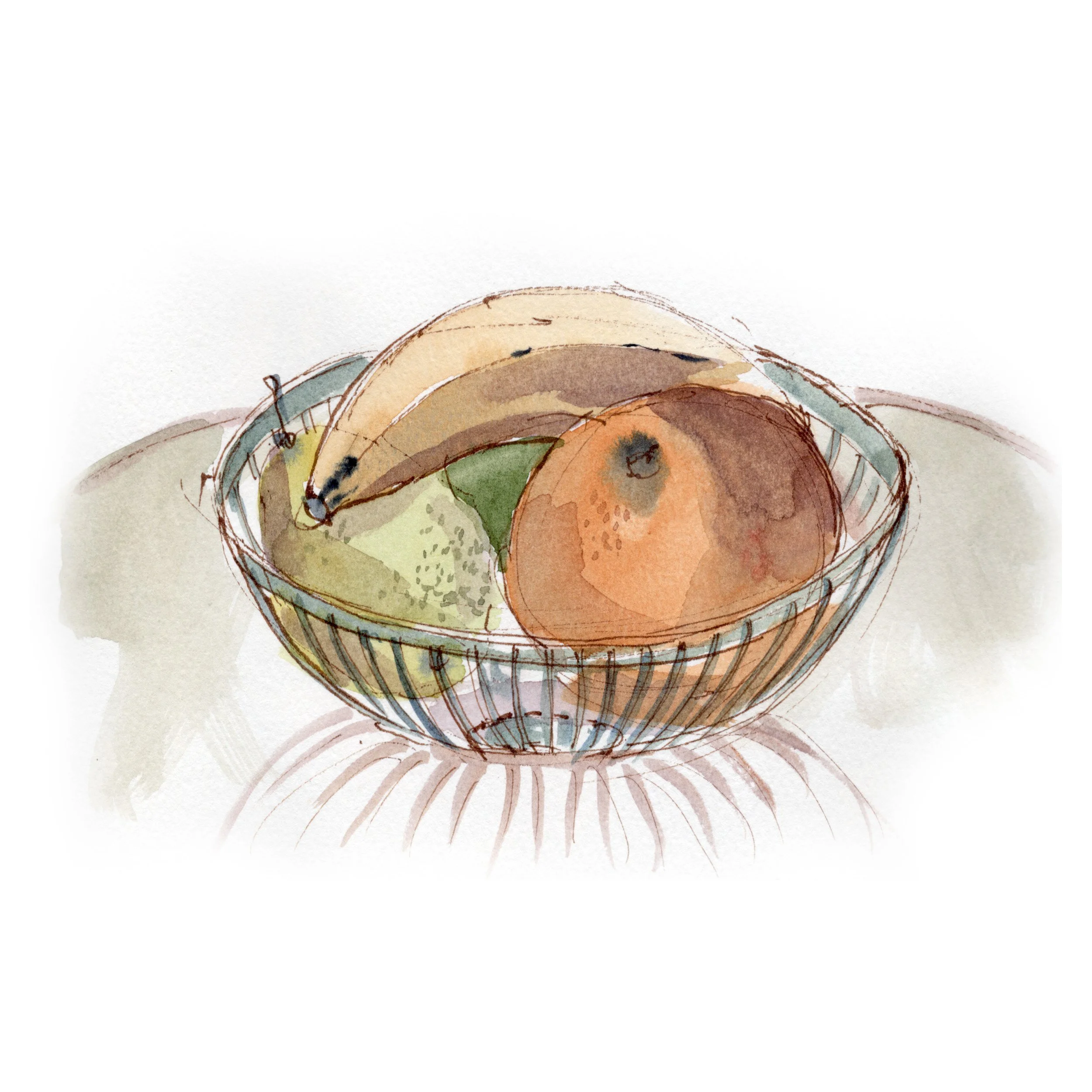 Bowl of fruit in a hotel in Doha