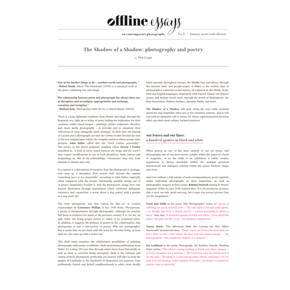 THE SHADOW OF A SHADOW | Phil Cope