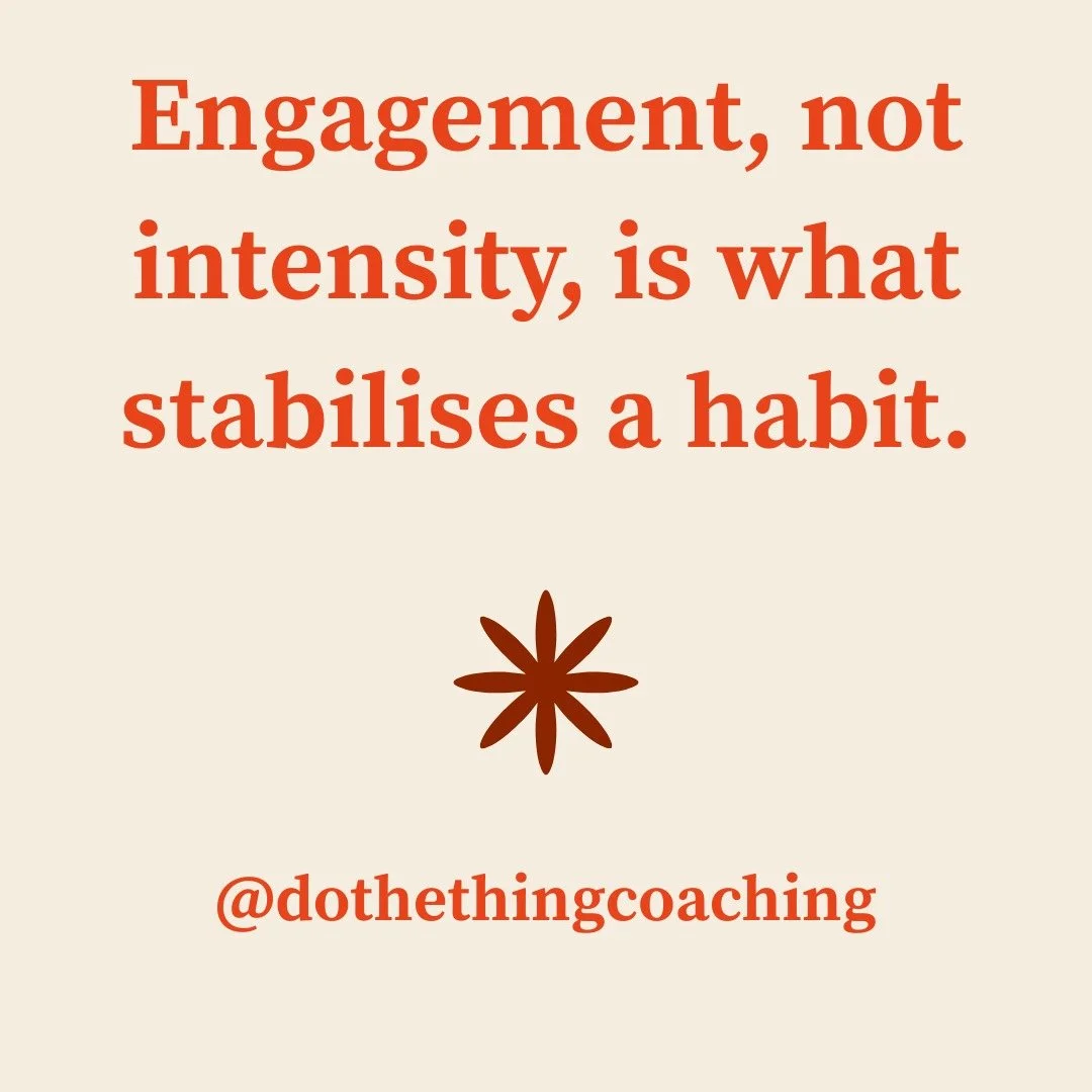 Most people think building a habit means going all in. Full commitment from day one. No exceptions.

And then life happens. You miss a day. Then two. And because you weren't doing it perfectly, it feels like you've failed.

But consistency doesn't co
