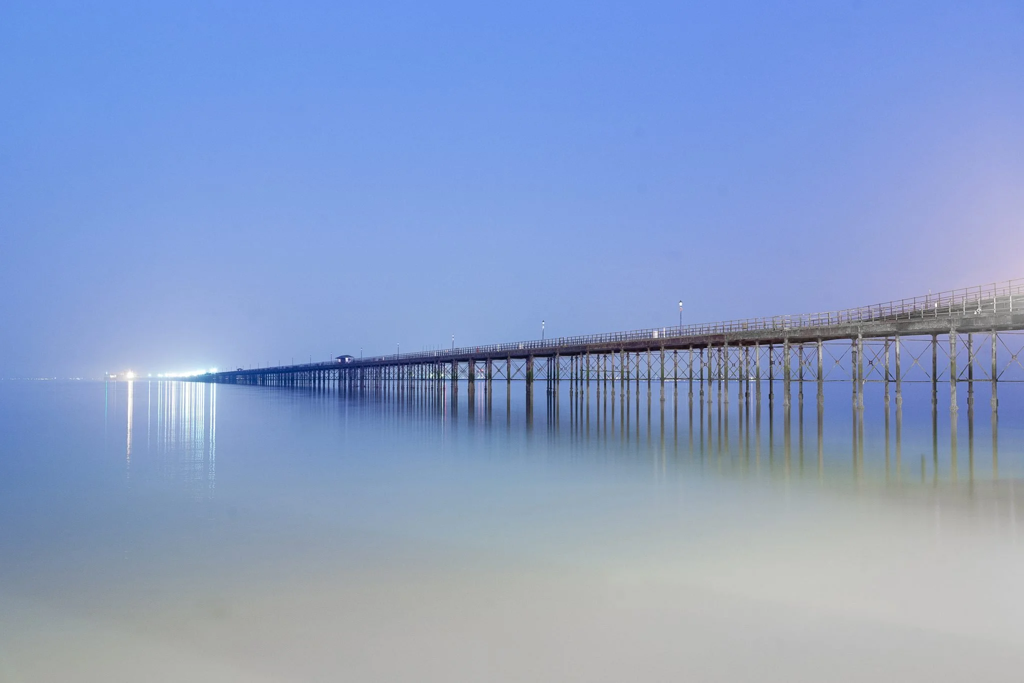 A picture of Southend pier - winner of 'pier of the year' 2023