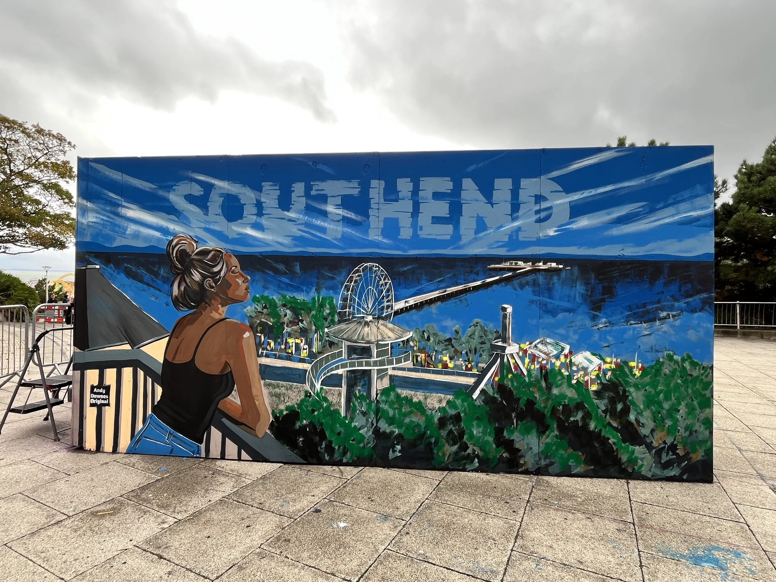 Southend mural by Andy Downes, created for Southend City Jam.