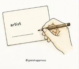 Before leaving, she writes her name under “Artist.” Participation has quietly changed her relationship to the work.