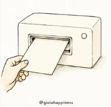 A visitor first receives a blank postcard an invitation to carry something from the experience forward.