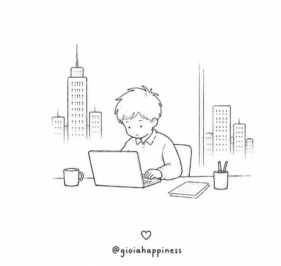 A boy works in the city, reflecting on how meaningful change can begin alongside ordinary routines and everyday responsibilities.