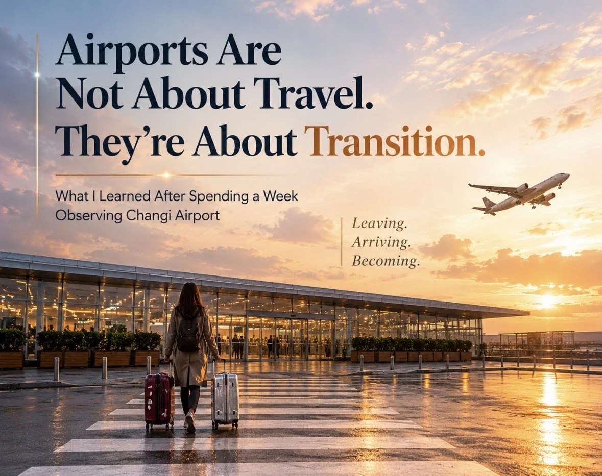 Research exploring airports as spaces of transition, identity, and emotional movement.