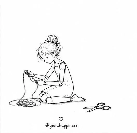 A girl gathers the strings she once tried to escape, discovering how limitations can be understood, reshaped and transformed.